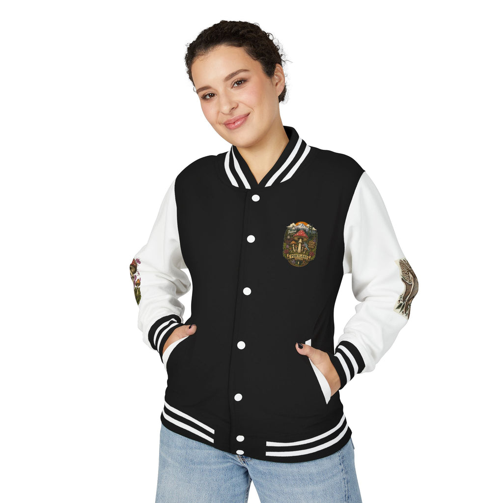 Portland Mushroom Patch Letterman Jacket