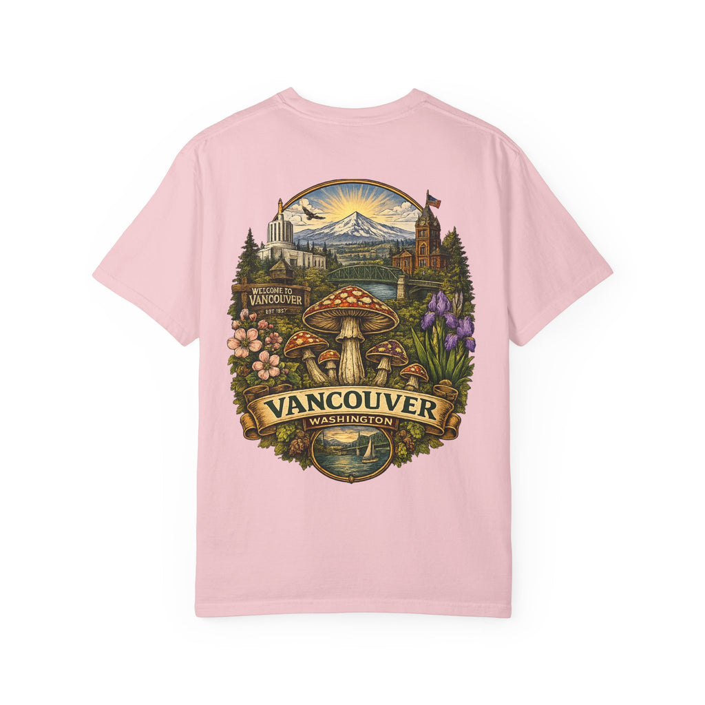 City: Lake Oswego Mushroom T-Shirt — Vintage Nature & Psychedelic Fungi Design
