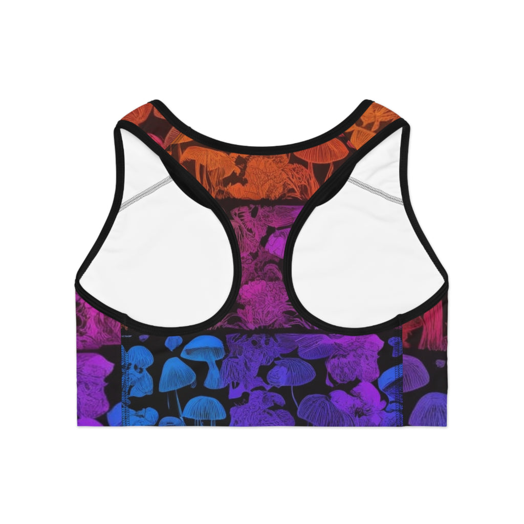 Supportive Myco Glow Sports Bra Stunning. Spore-tacular