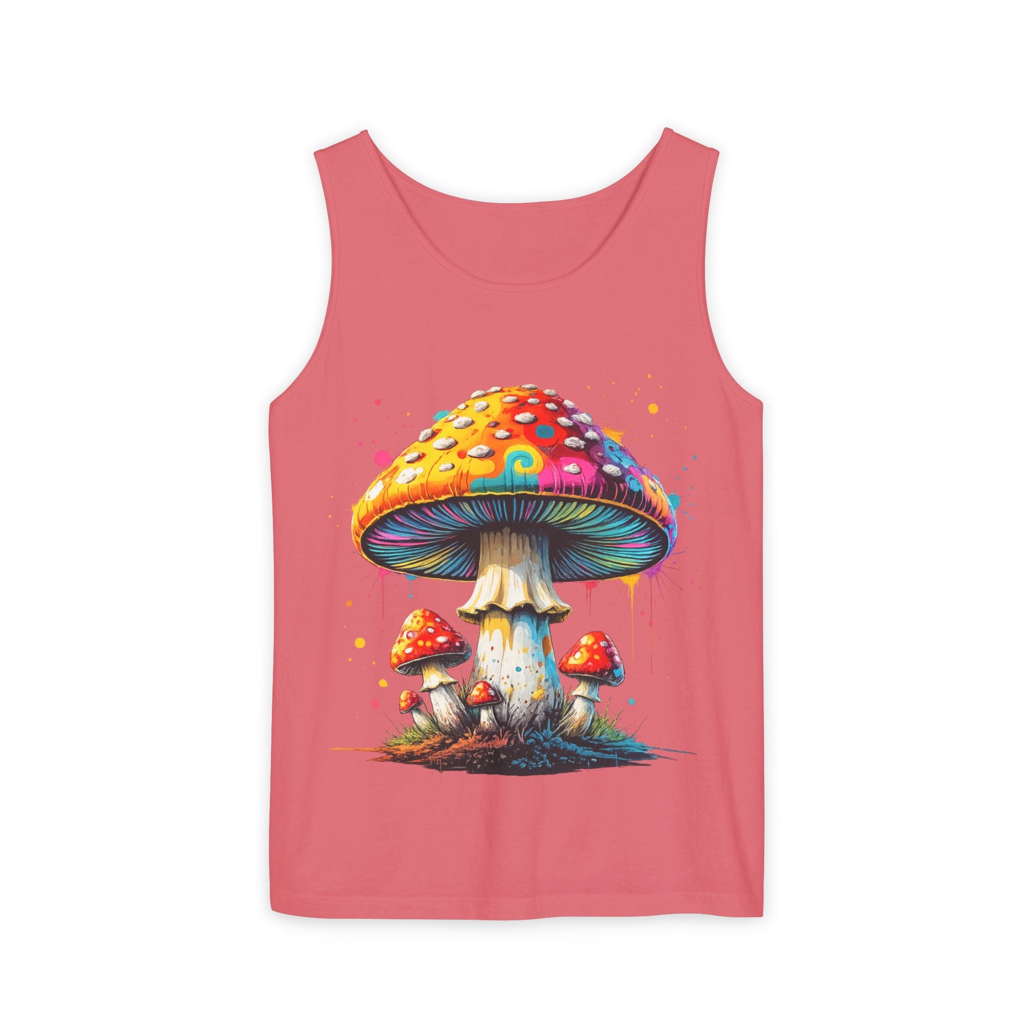 City: Portland Mushroom Tank Top — Psychedelic Forest Graphic Tank