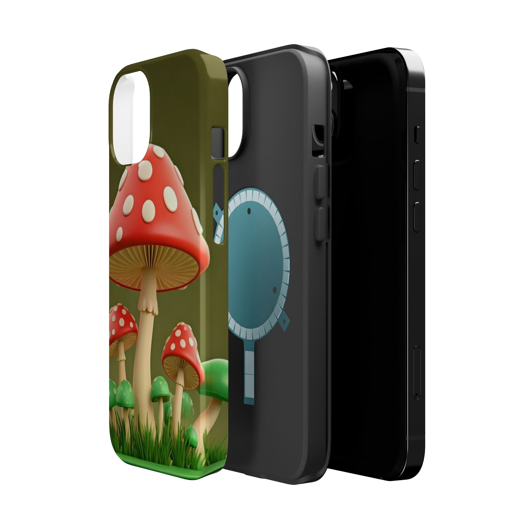 Golden Glow Mushroom Phone Case – Nature Meets Radiance