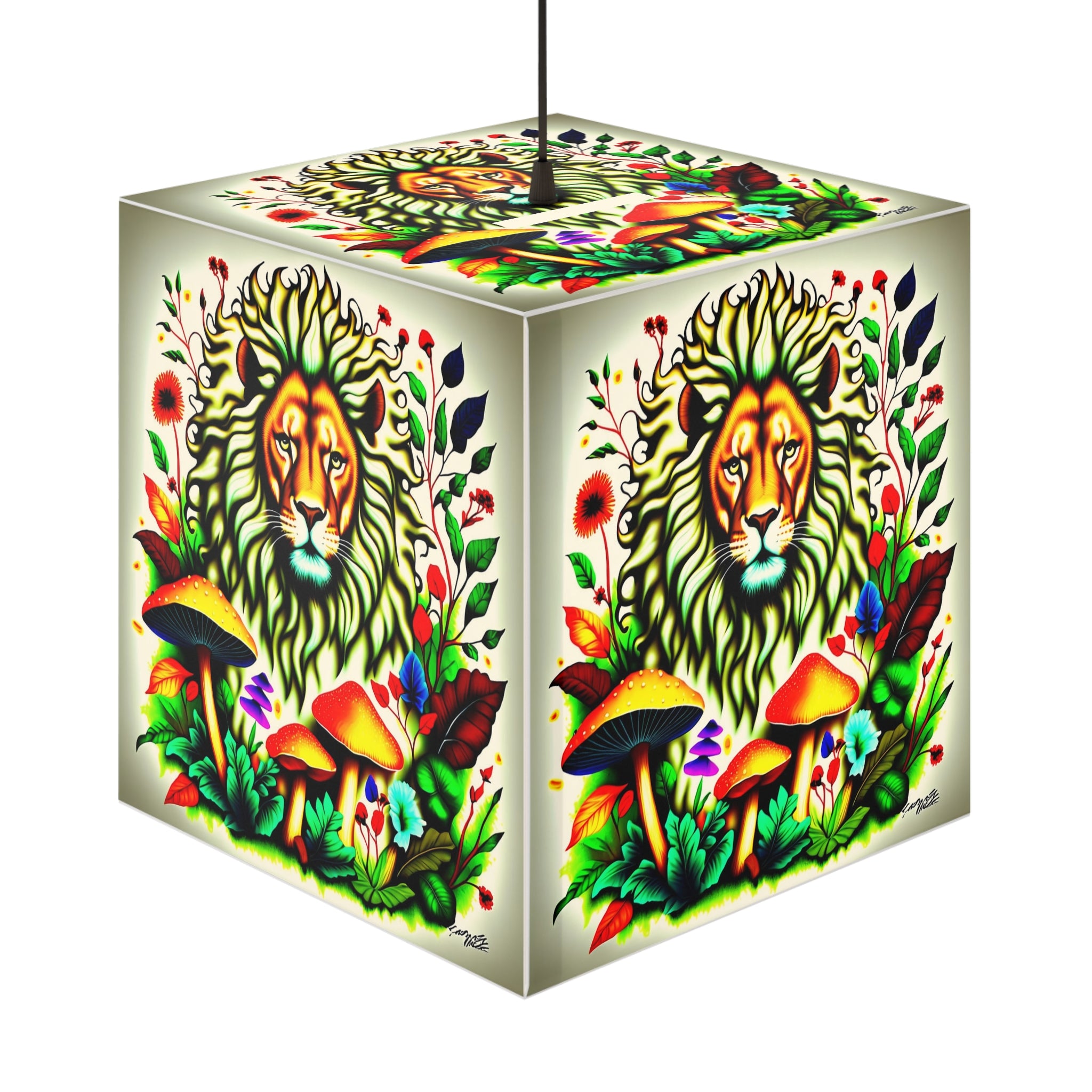 Cubo de luz Lámpara León del Bosque