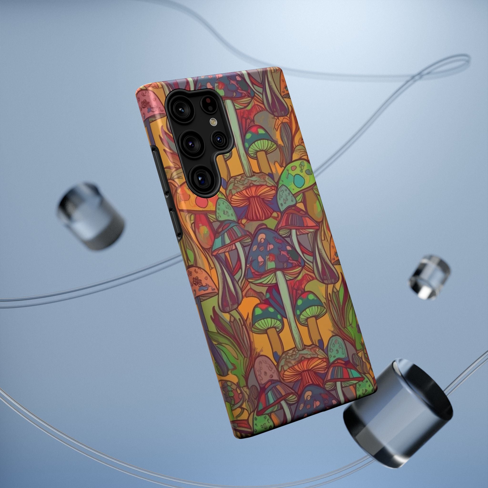 Mushroom Grove Impact-Resistant Case, Unique Phone Cover for Nature Lovers, Mushroom Art Gifts, Phone Accessories for Festivals, [...]