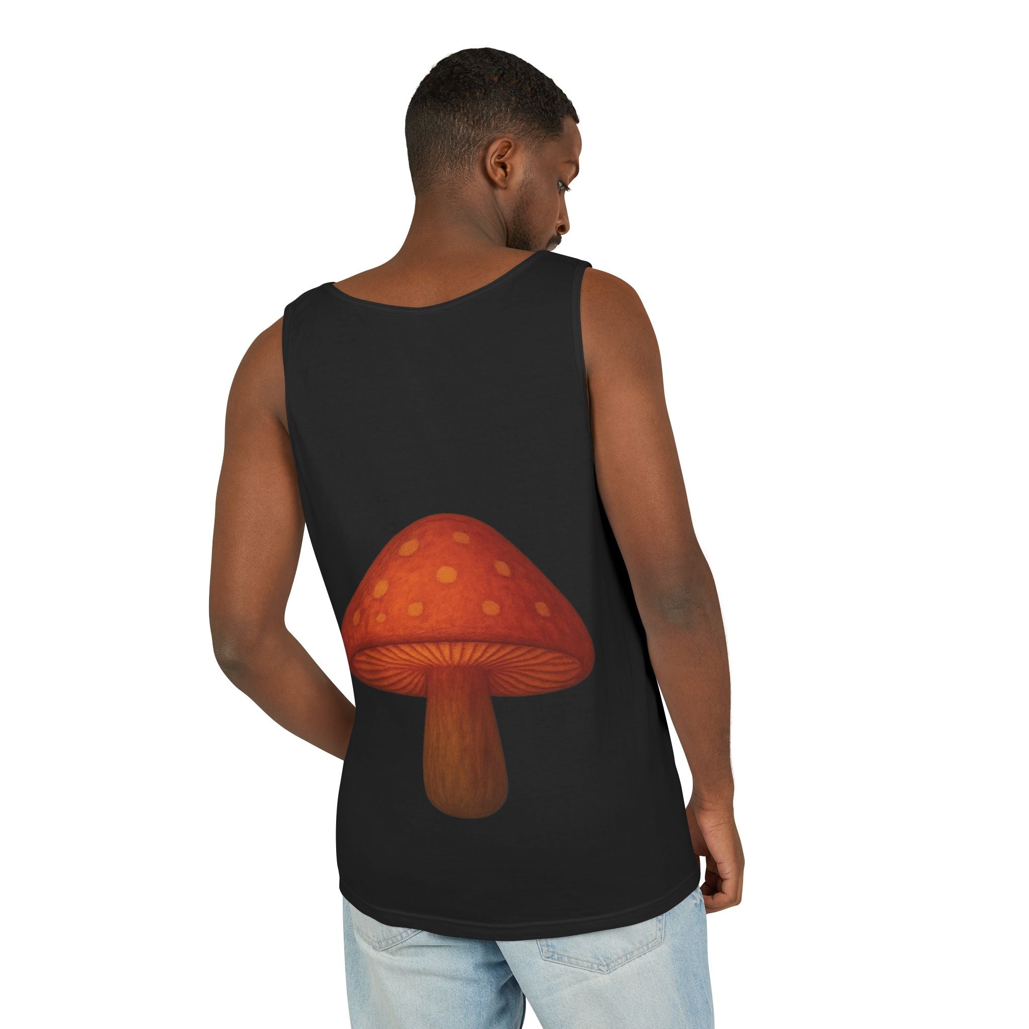 City: Portland Mushroom Tank Top — Vintage Forest Travel Graphic