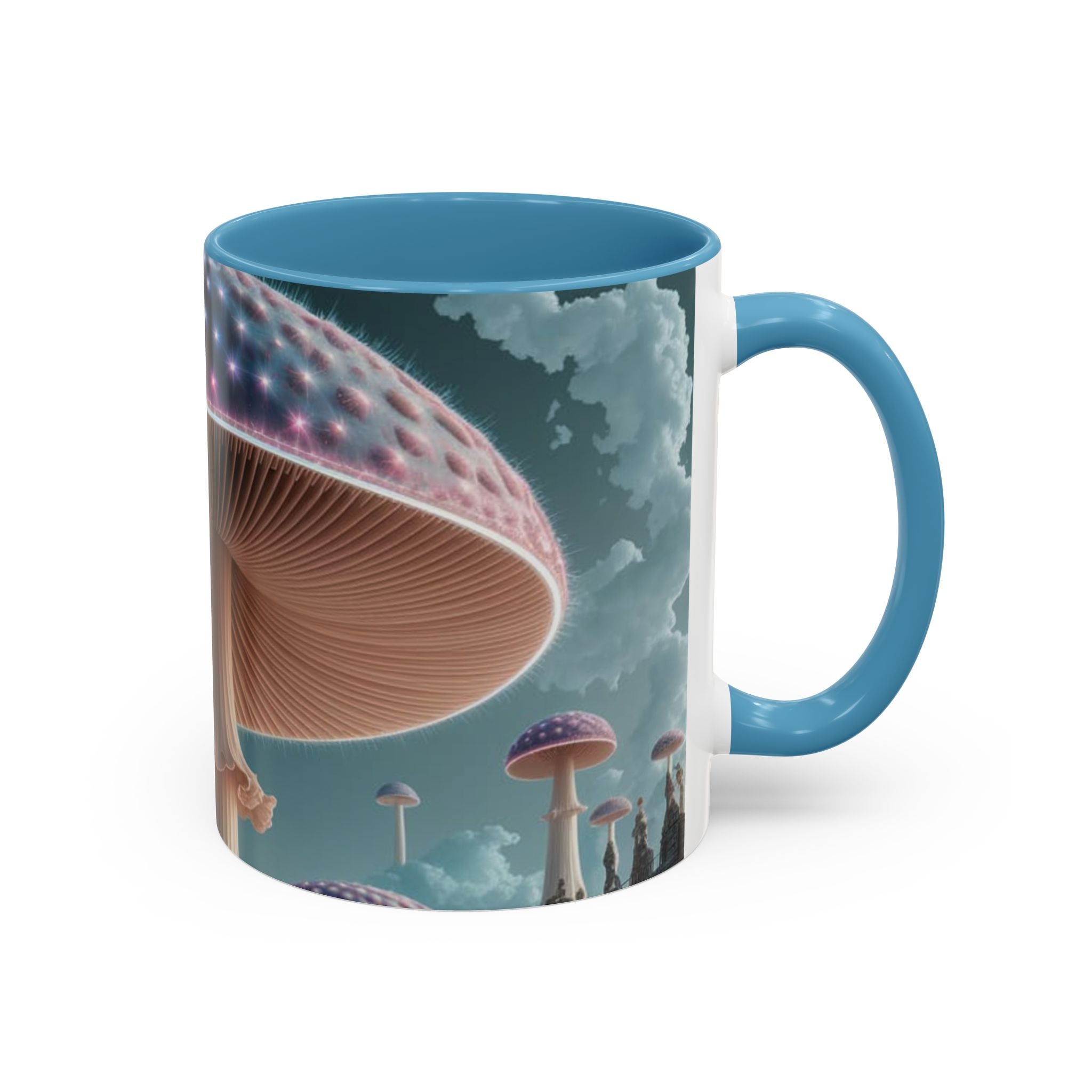 Mug: Mystical Glow Mushroom Coffee Mug — Psychedelic Fantasy Accent Mug