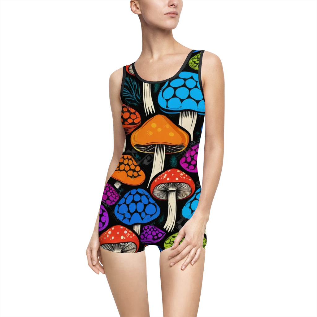 Myco Pop One-Piece Romper Swimsuit – Color Outside the Tide
