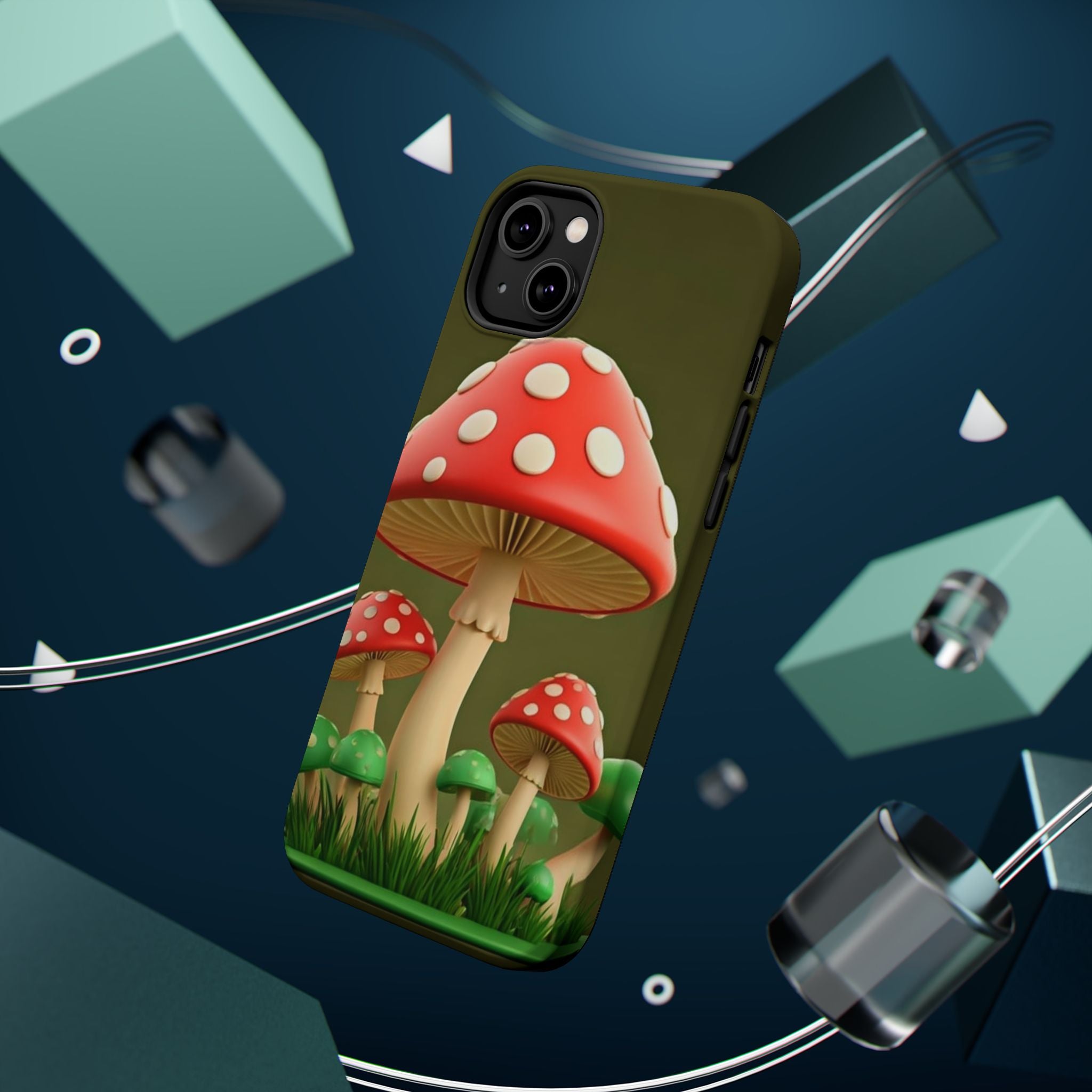 Golden Glow Mushroom Phone Case – Nature Meets Radiance