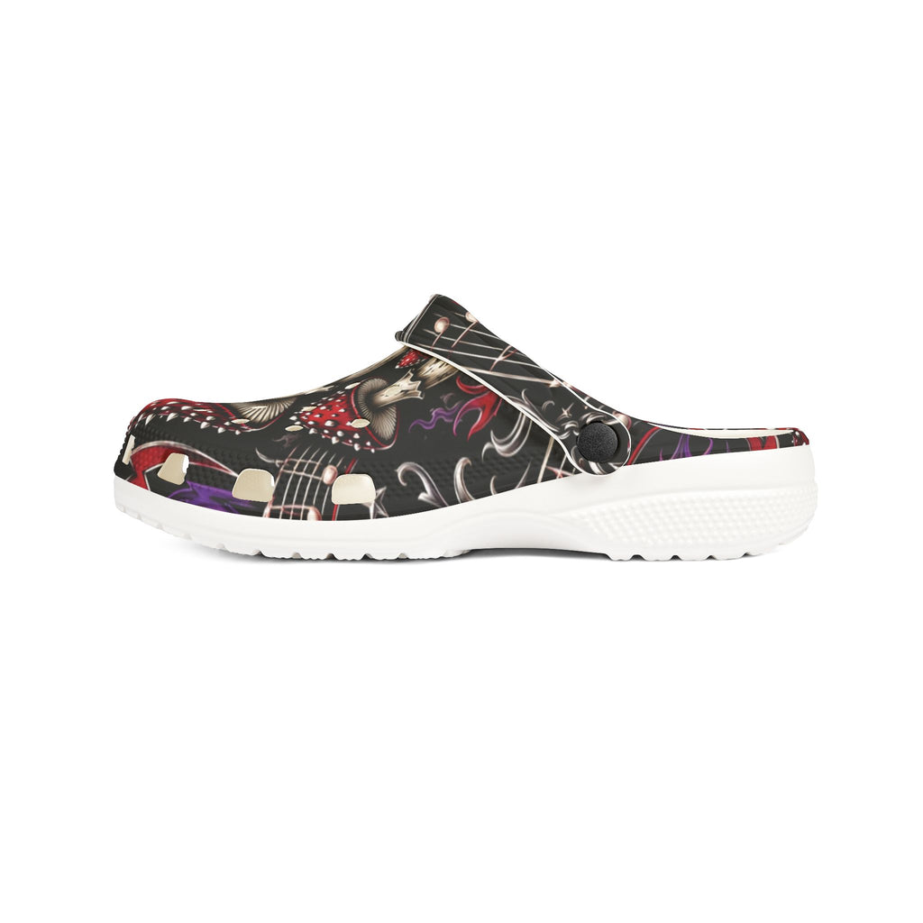 Mushroom Pattern EVA Clogs – Red Toadstool Garden Shoe