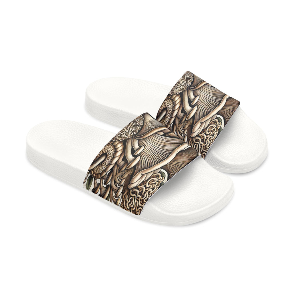 Mushroom Art Slide Sandals — Removable Strap Men's Slides