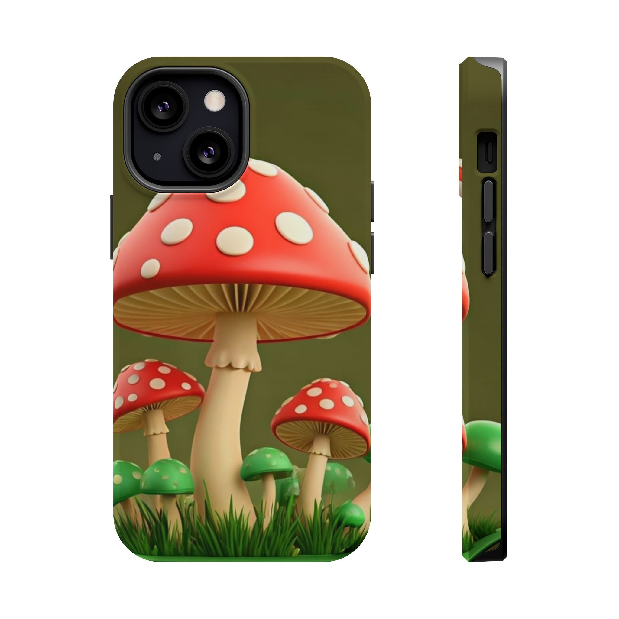 Golden Glow Mushroom Phone Case – Nature Meets Radiance