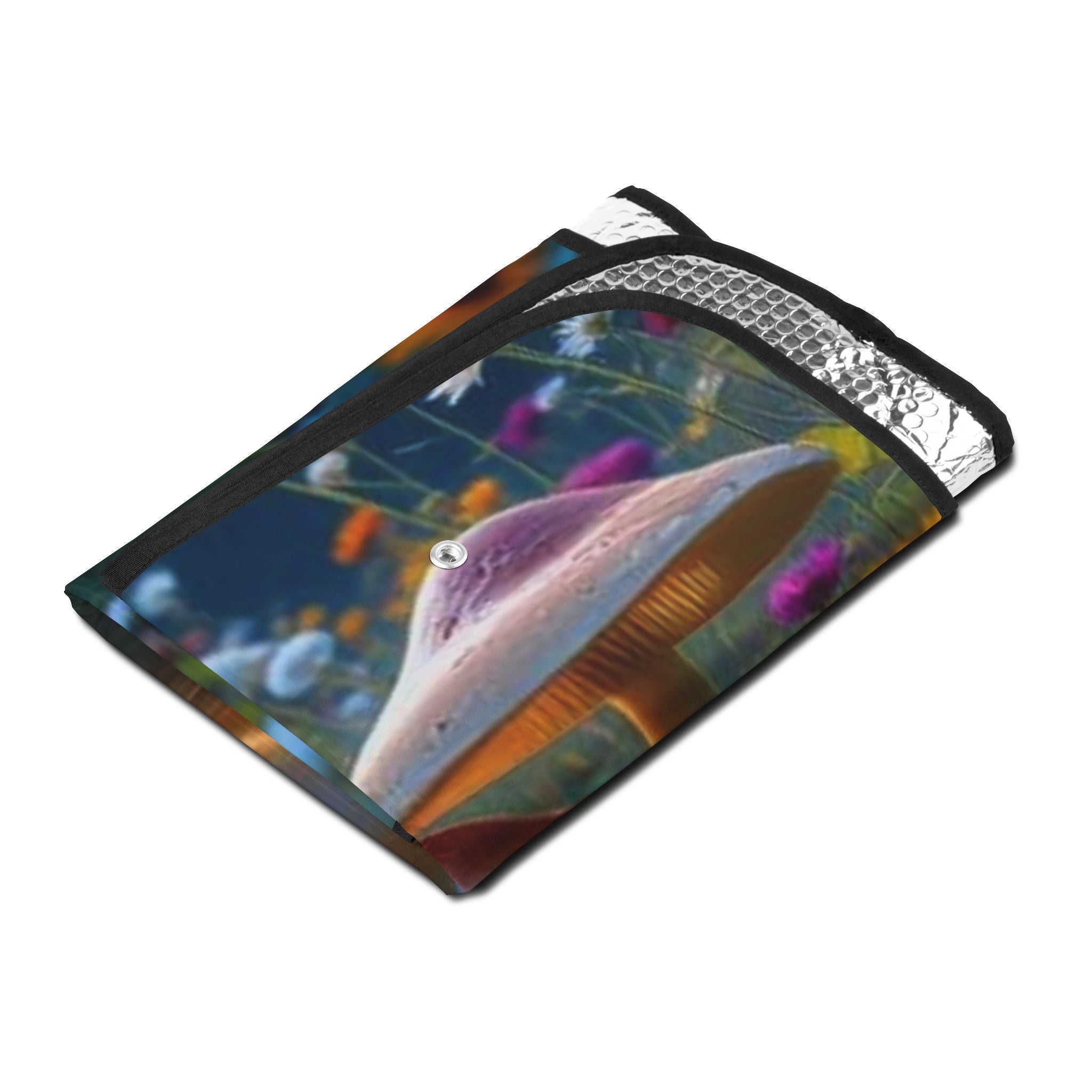 Whimsical Mushroom Meadow Car Sun Shade