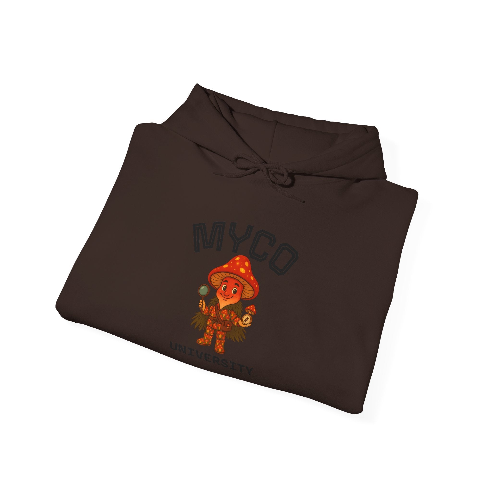 Myco University Lion & Mushroom Hoodie — Psychedelic Lion Graphic Pullover