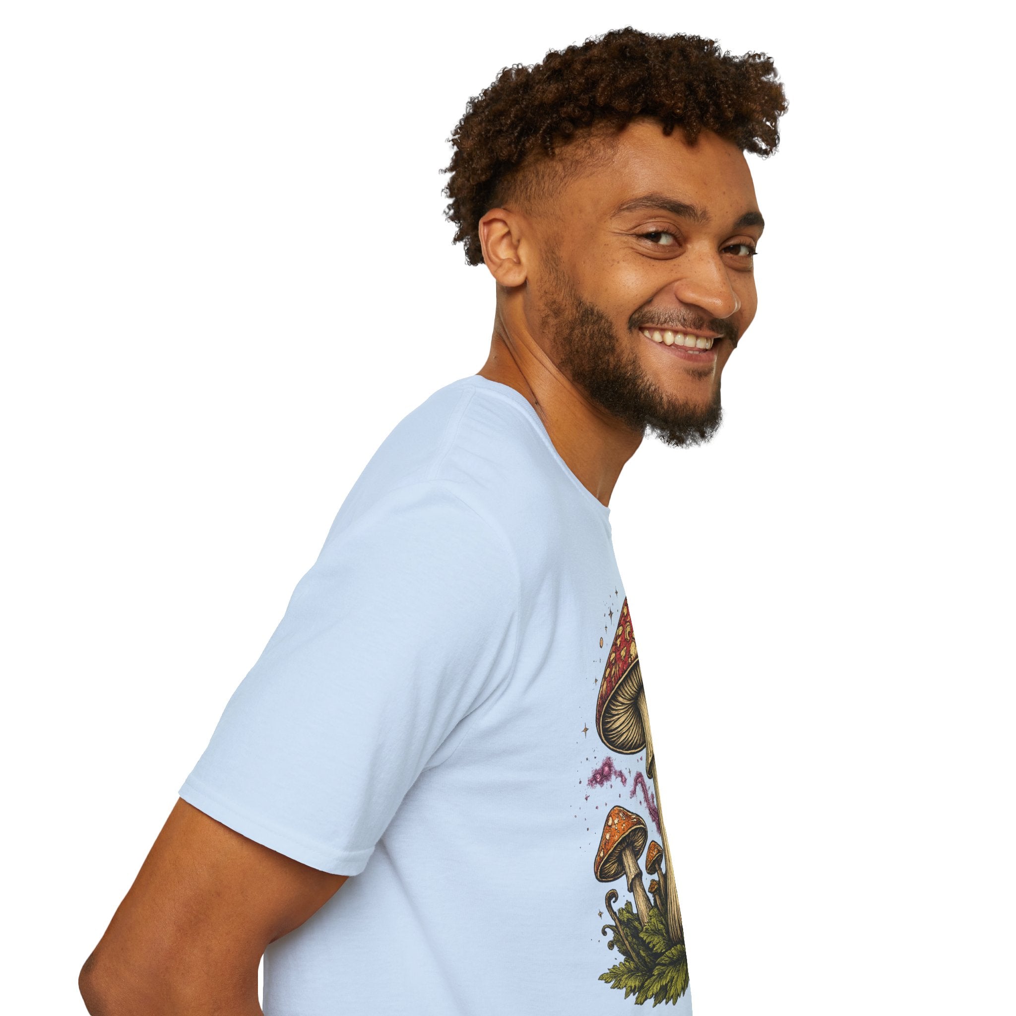 City: Portland Mushroom Magic T-Shirt — Vintage Red Toadstool Illustration