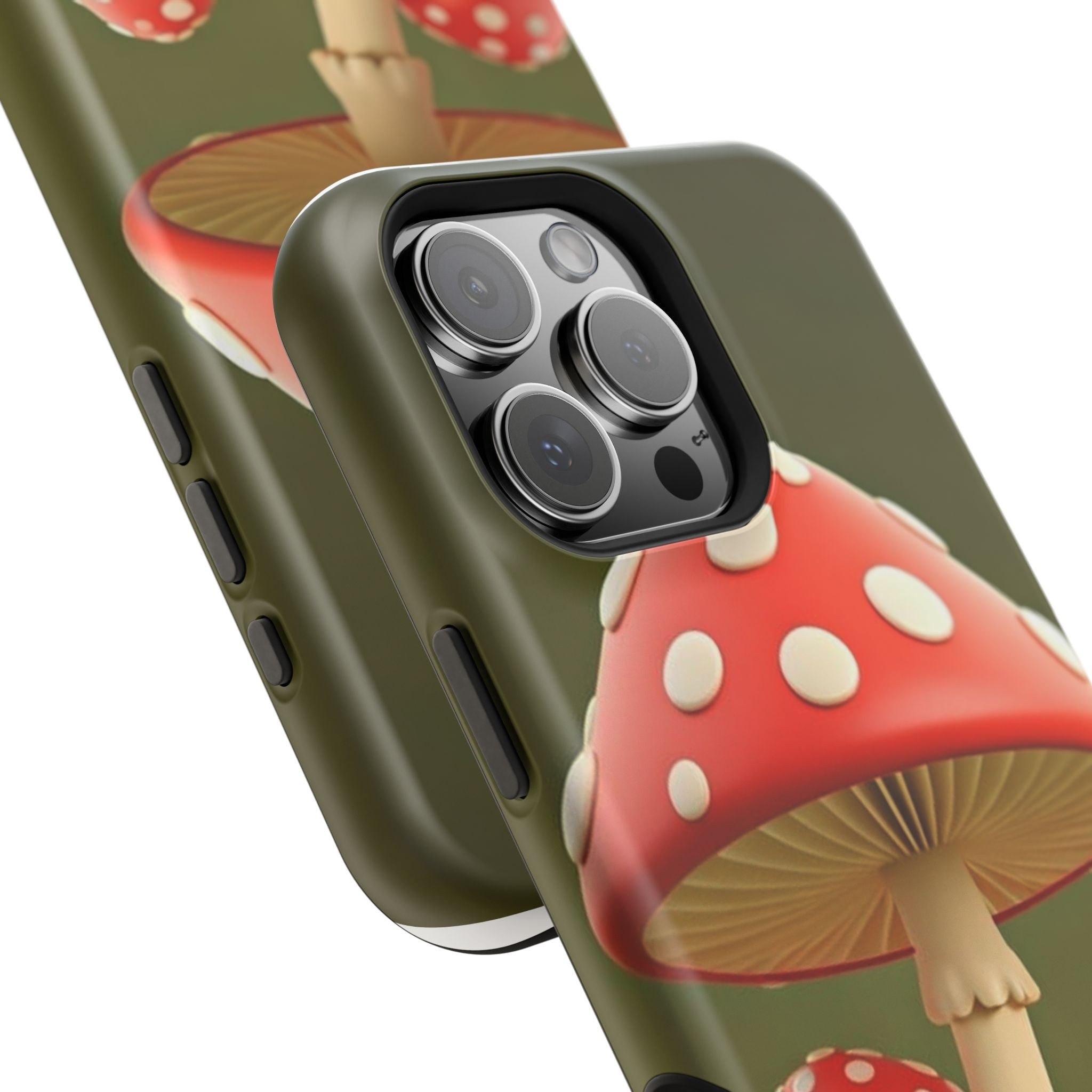 Golden Glow Mushroom Phone Case – Nature Meets Radiance