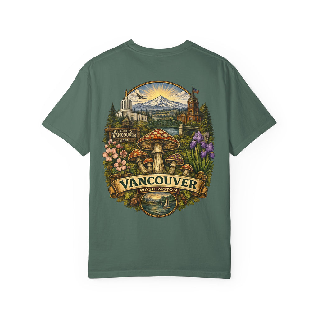 City: Lake Oswego Mushroom T-Shirt — Vintage Nature & Psychedelic Fungi Design