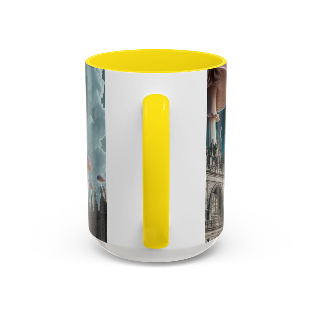 Mug: Mystical Mushroom Accent Coffee Mug — Fantasy Psychedelic Ceramic Cup (11/15oz)
