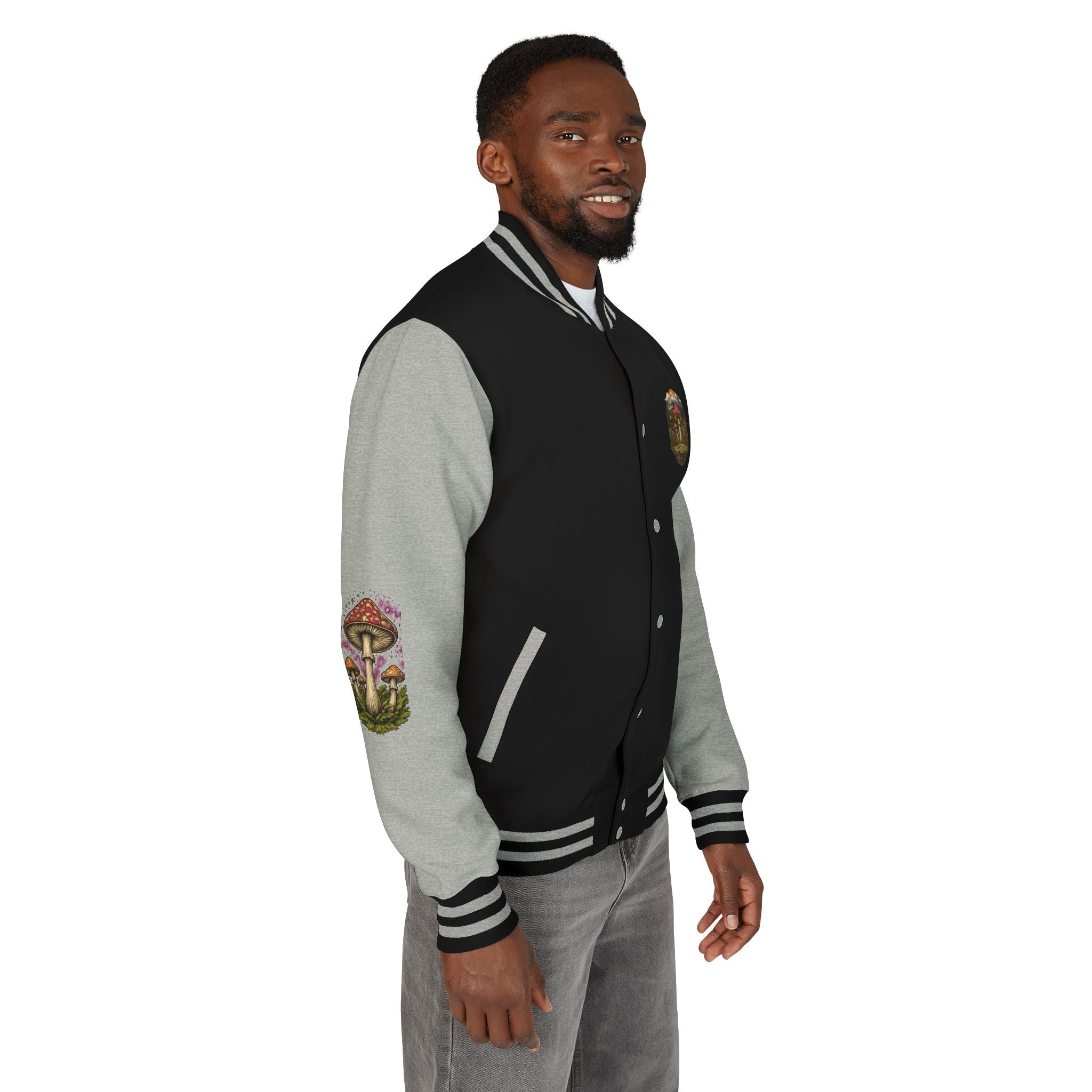 Portland Mushroom Patch Letterman Jacket