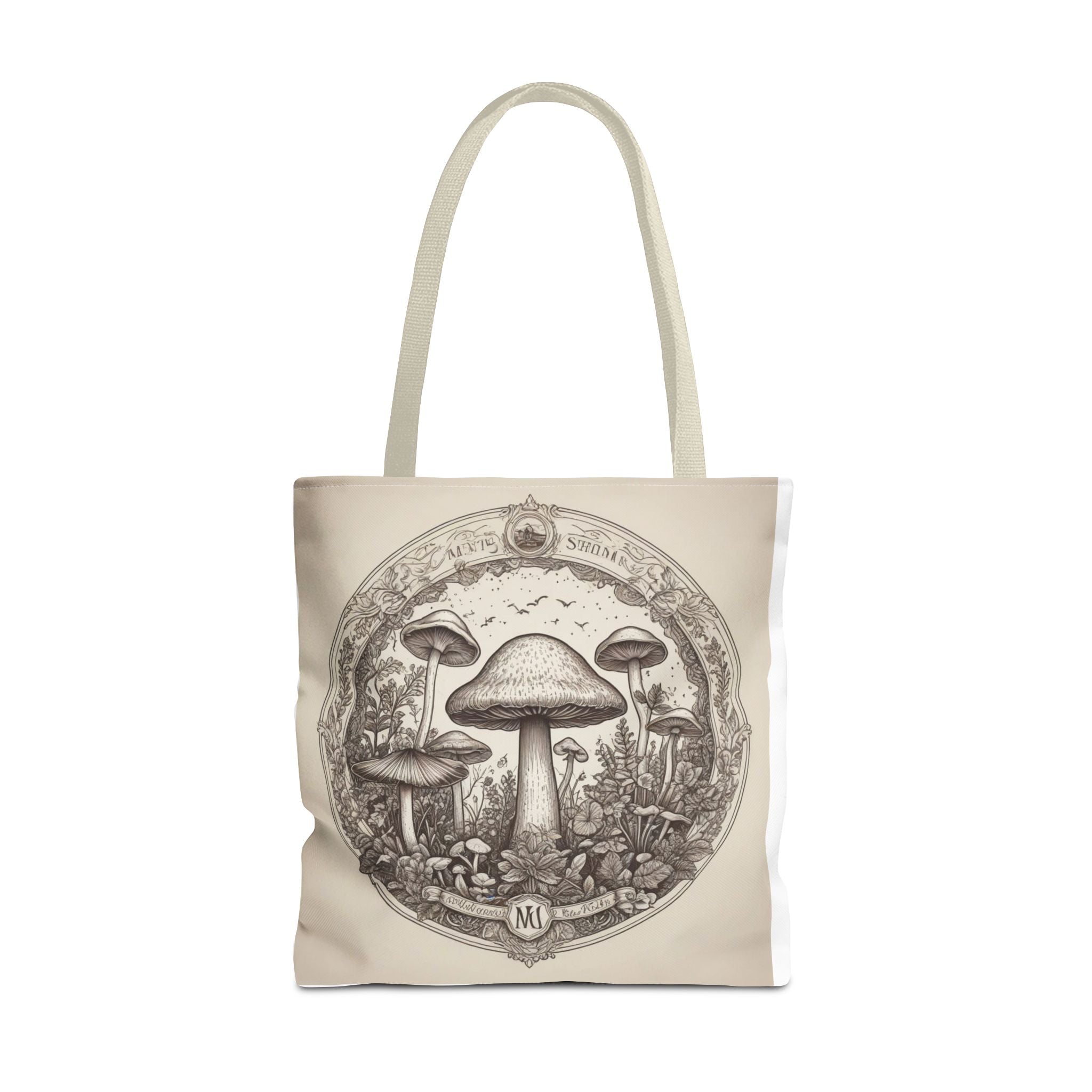 Mystic Shroom Circle Tote Bag – Where Art Nouveau Meets Nature