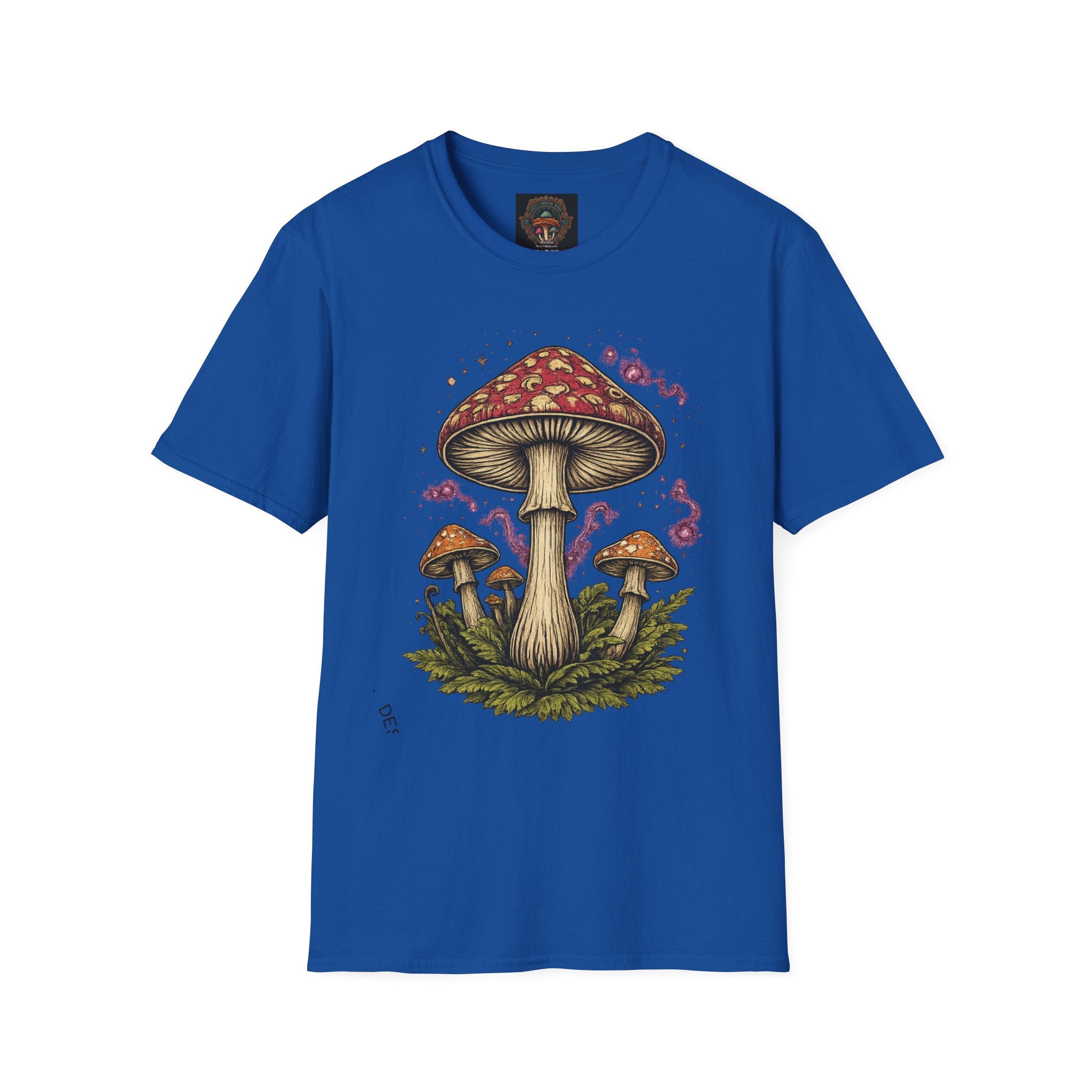City: Vancouver Mushroom Illustration T-Shirt – Vintage Red Toadstool Graphic
