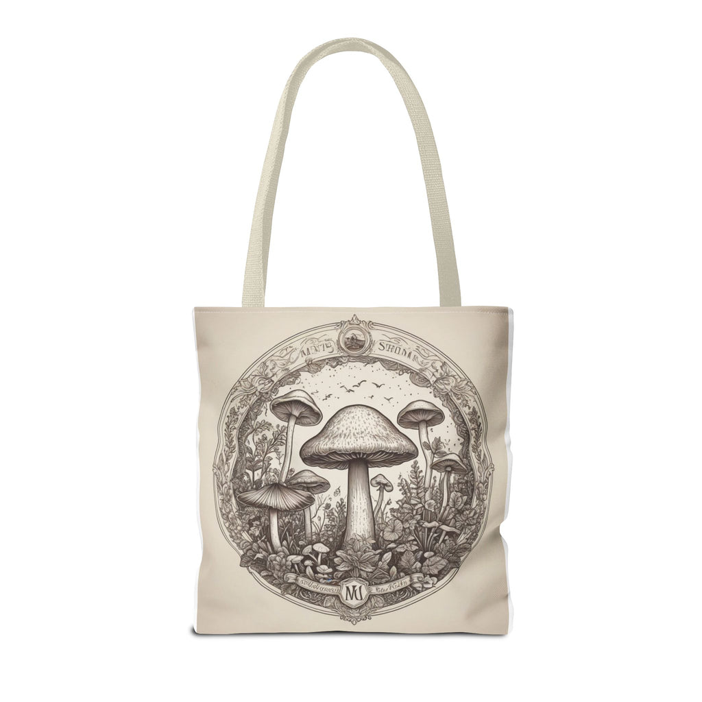 Mystic Shroom Circle Tote Bag – Where Art Nouveau Meets Nature