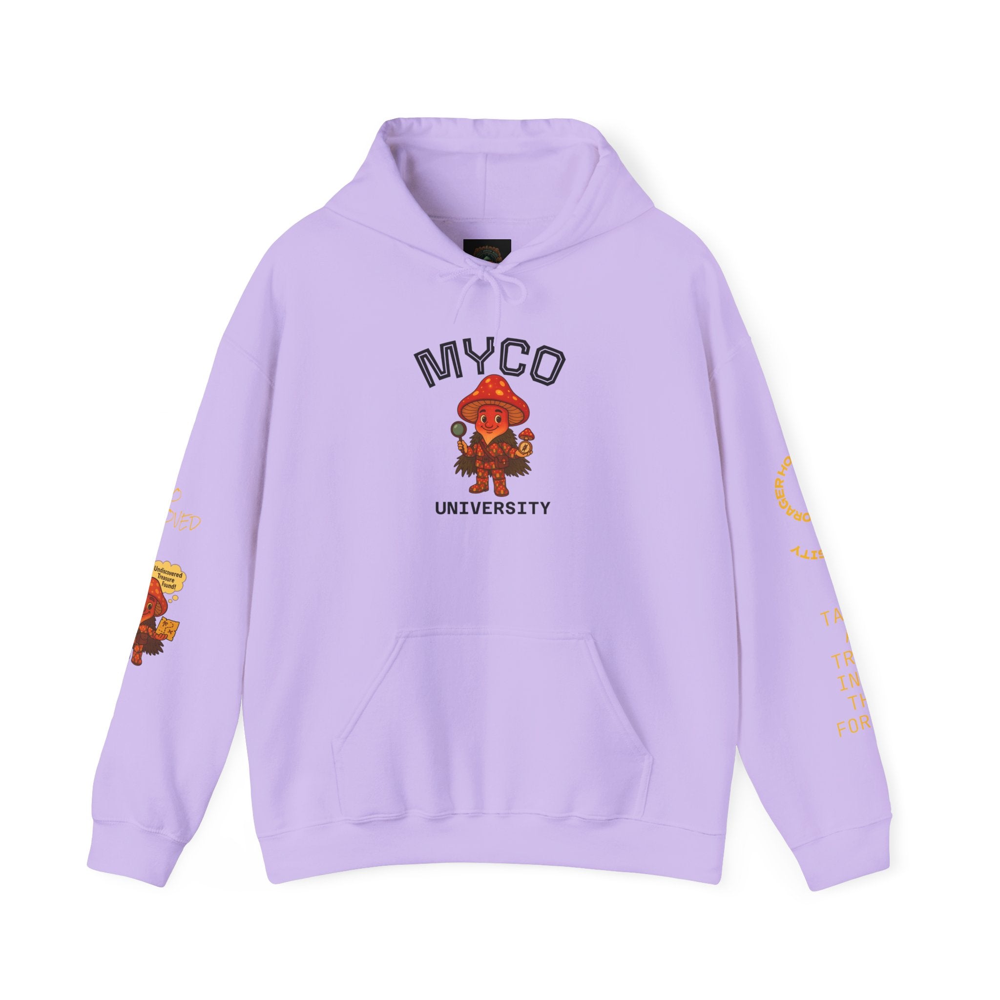 Myco University Lion & Mushroom Hoodie — Psychedelic Lion Graphic Pullover