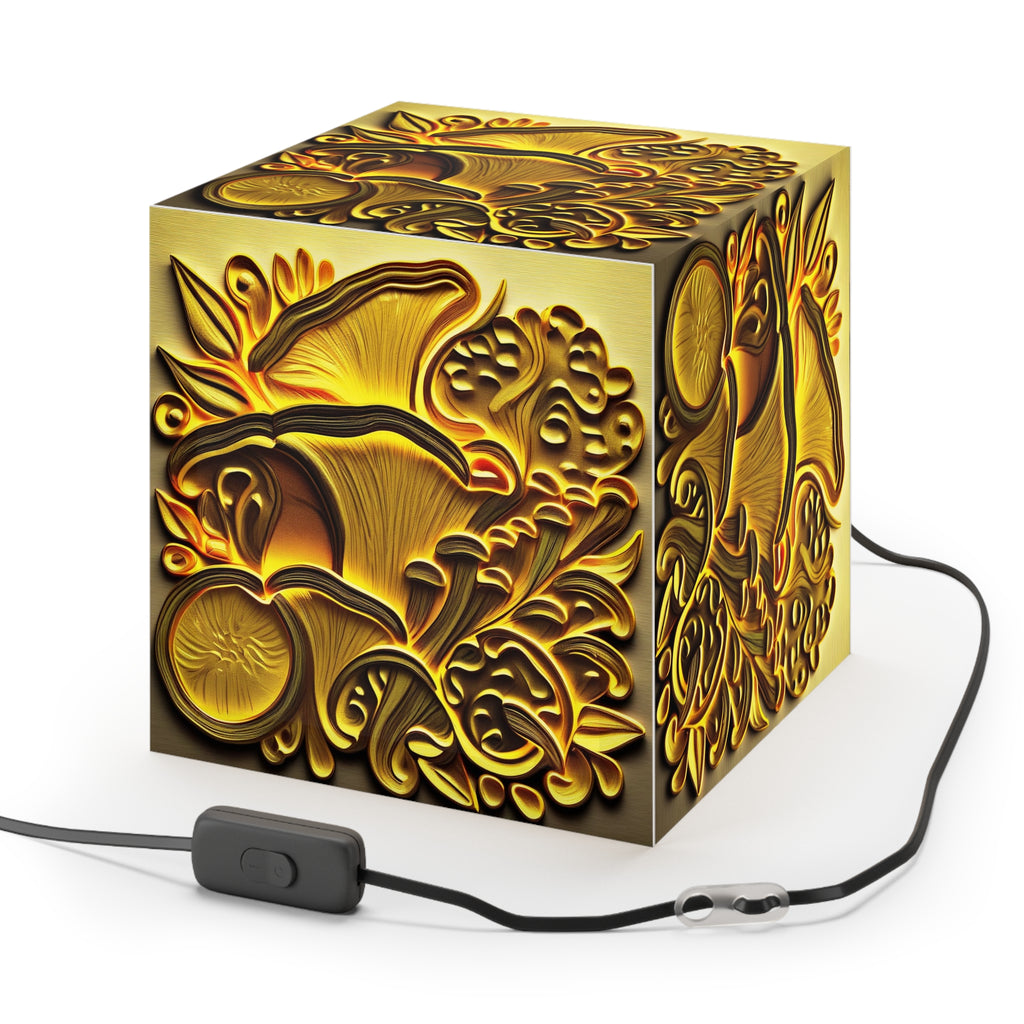 The Light Cube Lamp Golden Shroom Custom Design
