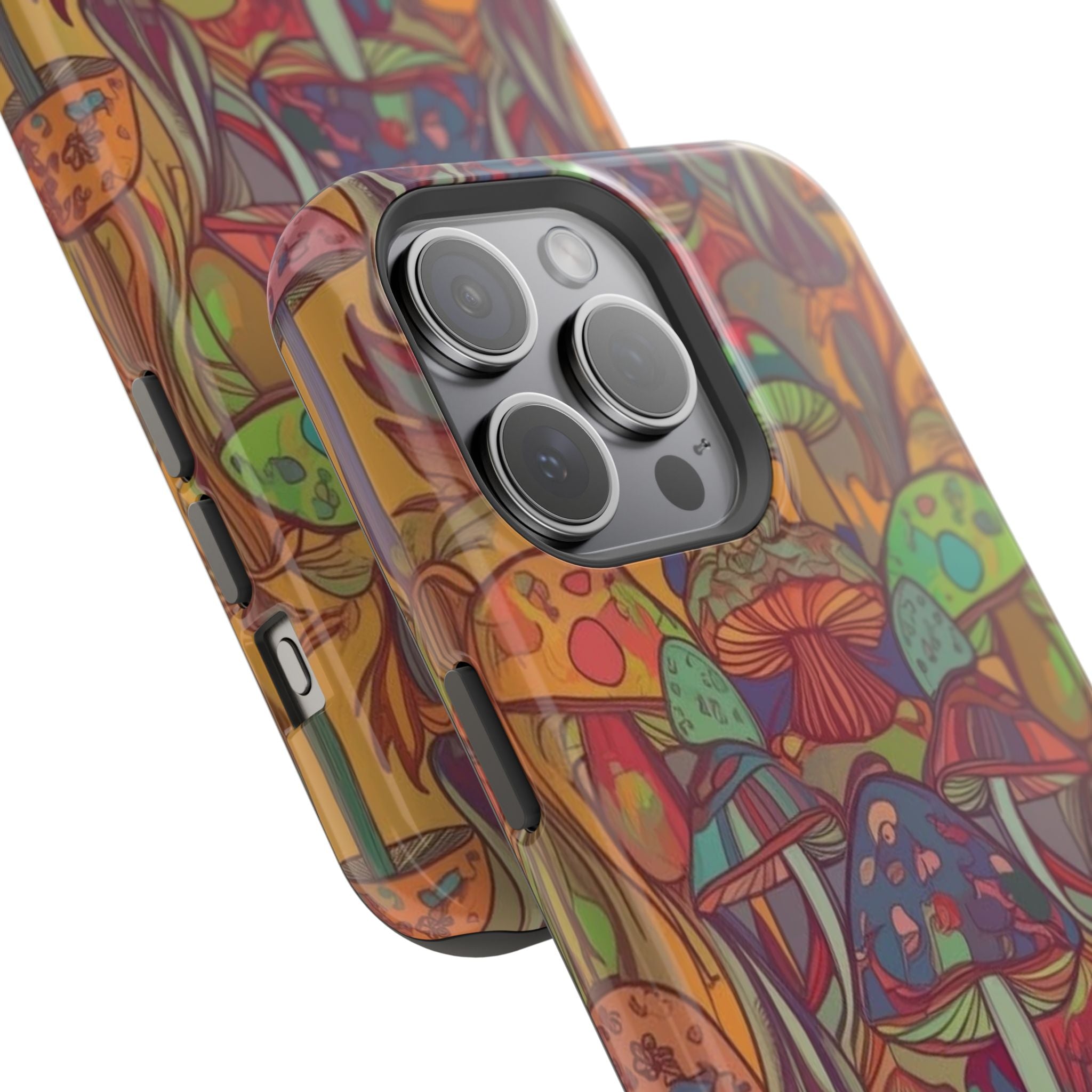 Mushroom Grove Impact-Resistant Case, Unique Phone Cover for Nature Lovers, Mushroom Art Gifts, Phone Accessories for Festivals, [...]