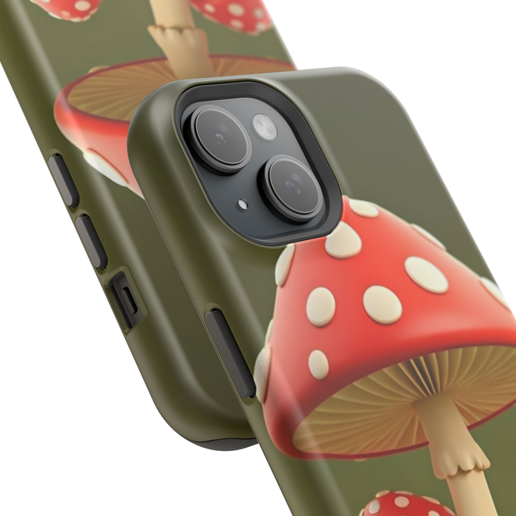 Golden Glow Mushroom Phone Case – Nature Meets Radiance