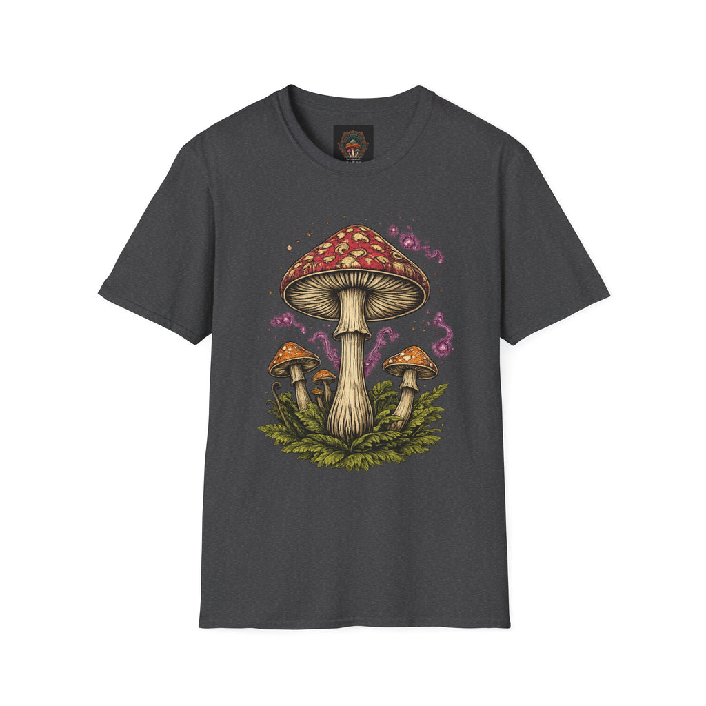 City: Gresham Psychedelic Mushroom Graphic T-Shirt — Red Amanita Illustration