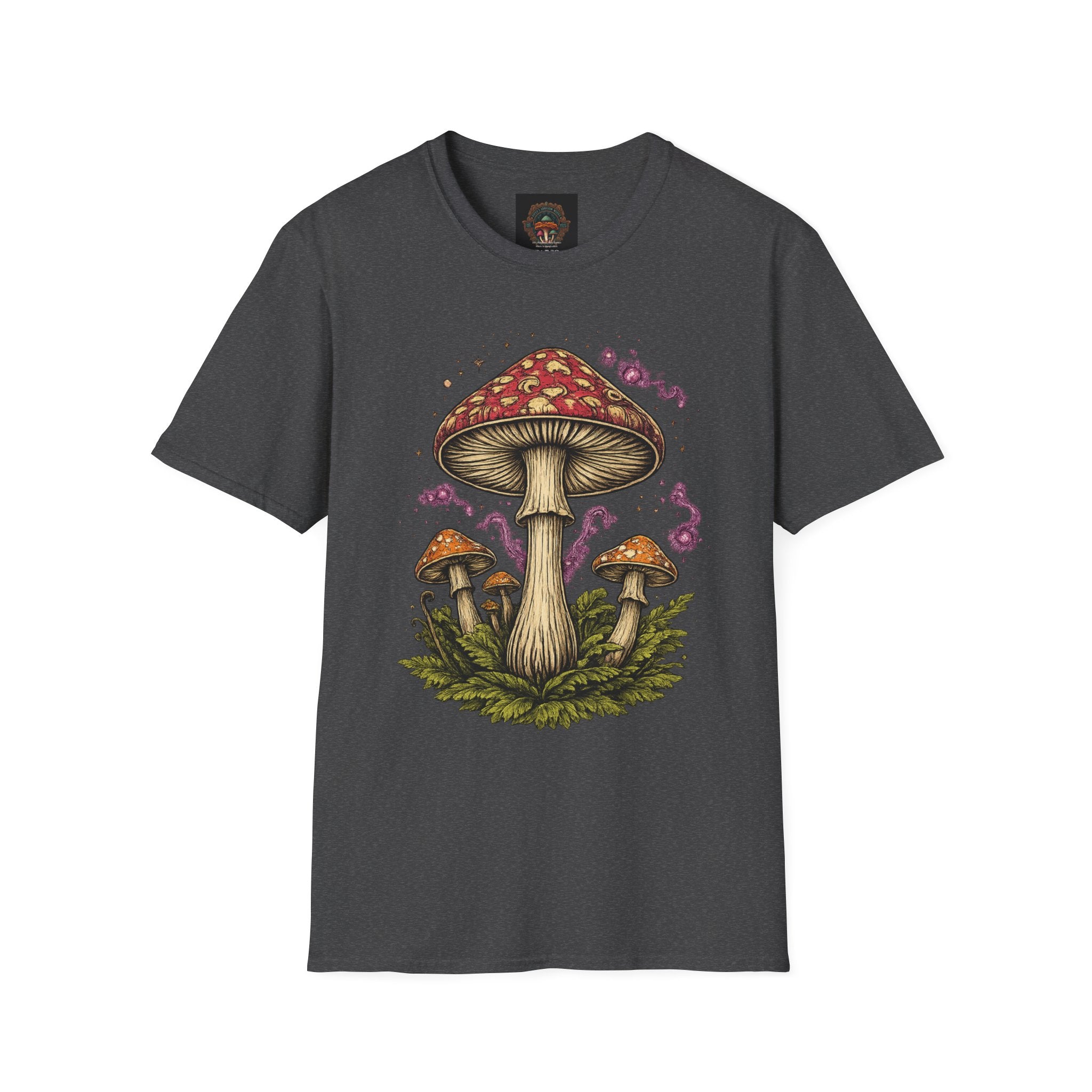 City: Gresham Psychedelic Mushroom Graphic T-Shirt — Red Amanita Illustration