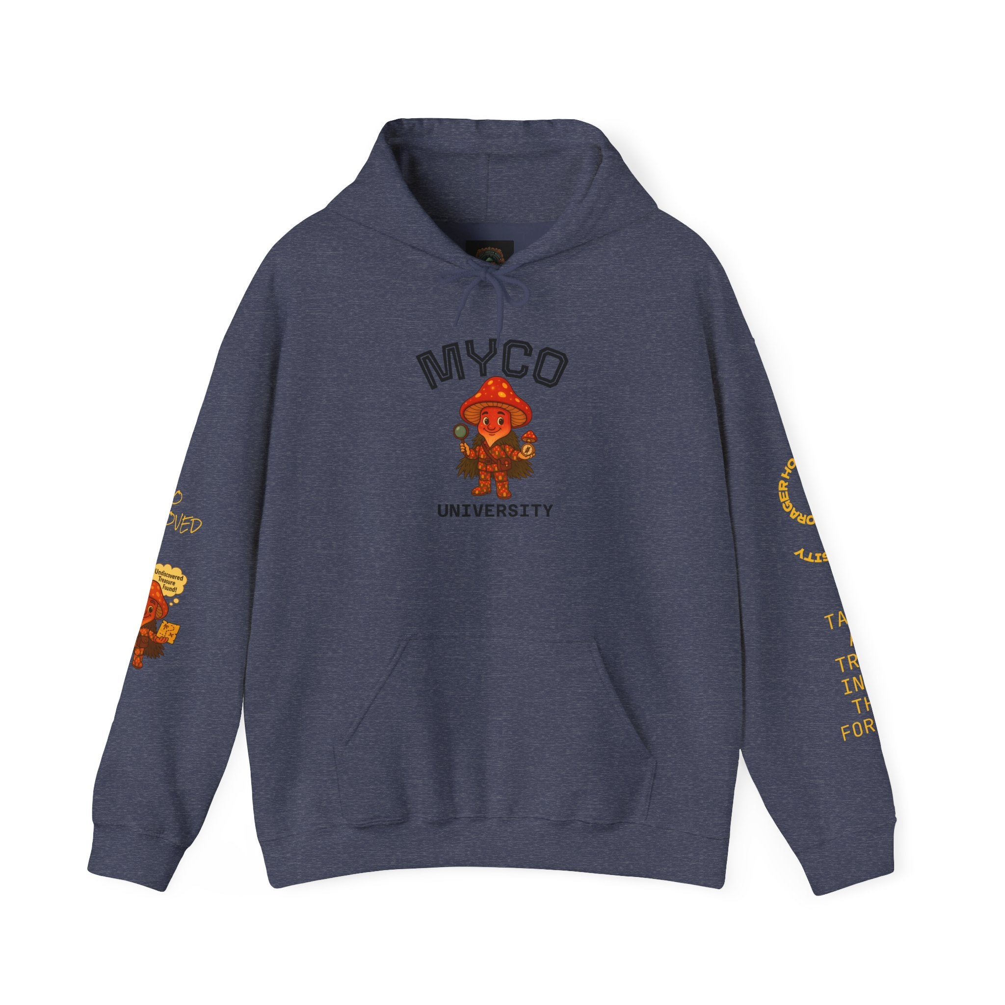 Myco University Lion & Mushroom Hoodie — Psychedelic Lion Graphic Pullover