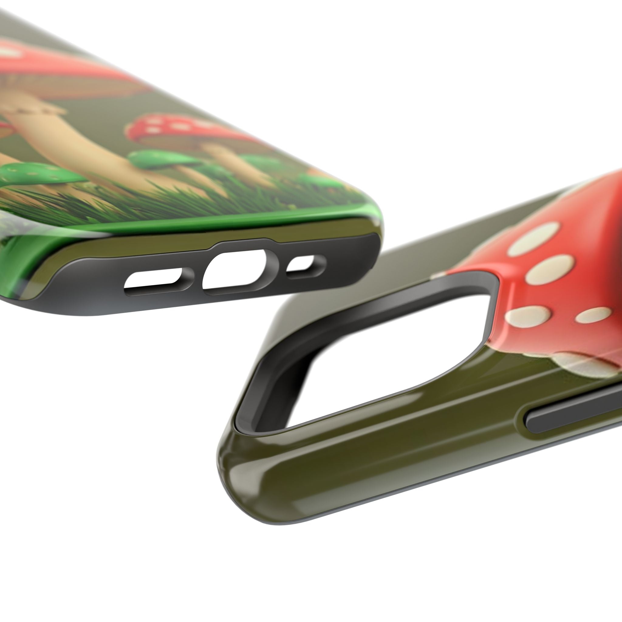 Golden Glow Mushroom Phone Case – Nature Meets Radiance