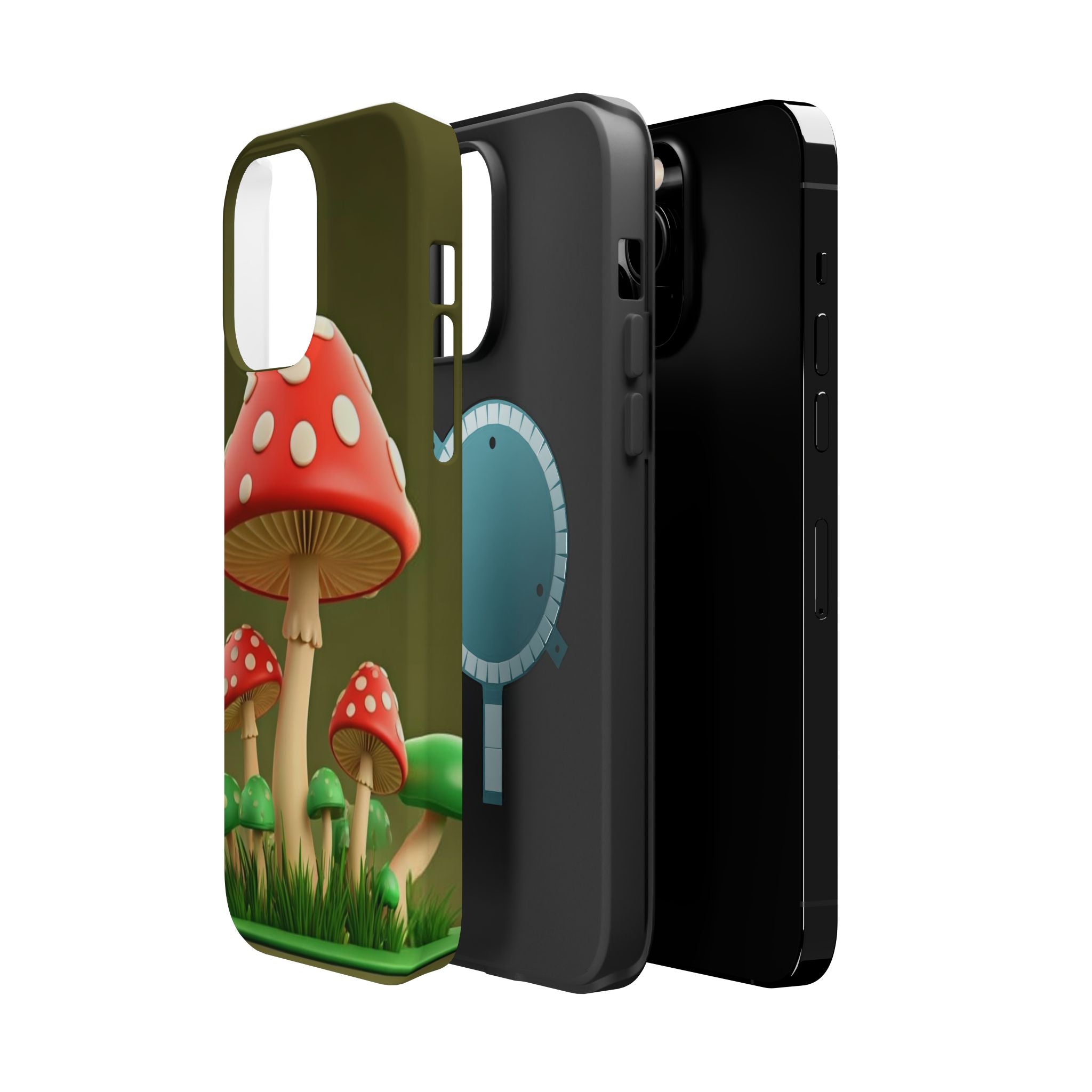 Golden Glow Mushroom Phone Case – Nature Meets Radiance