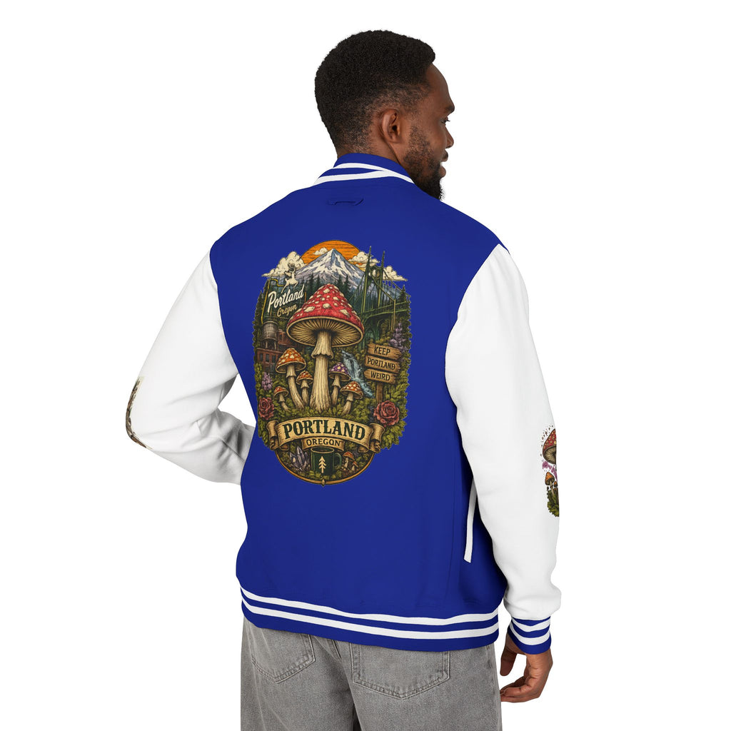 Portland Mushroom Patch Letterman Jacket