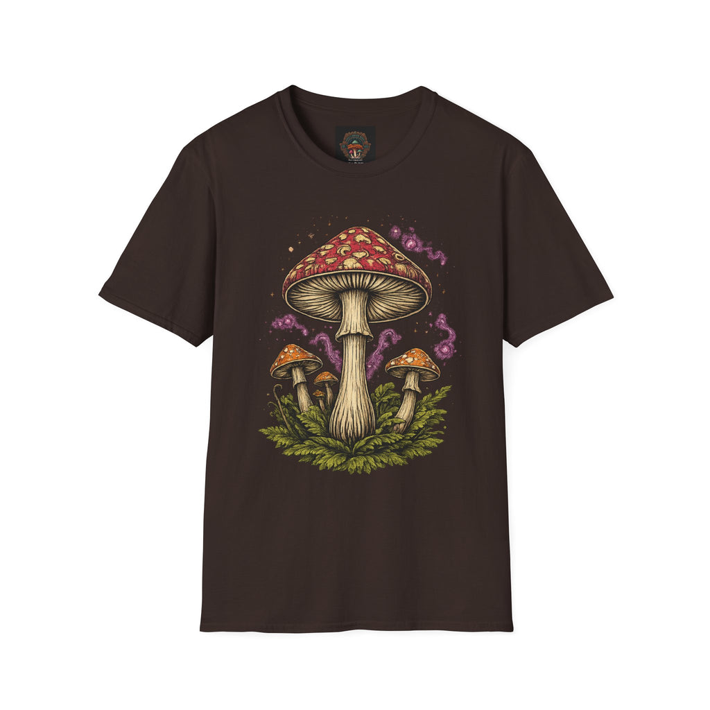 City: Gresham Psychedelic Mushroom Graphic T-Shirt — Red Amanita Illustration