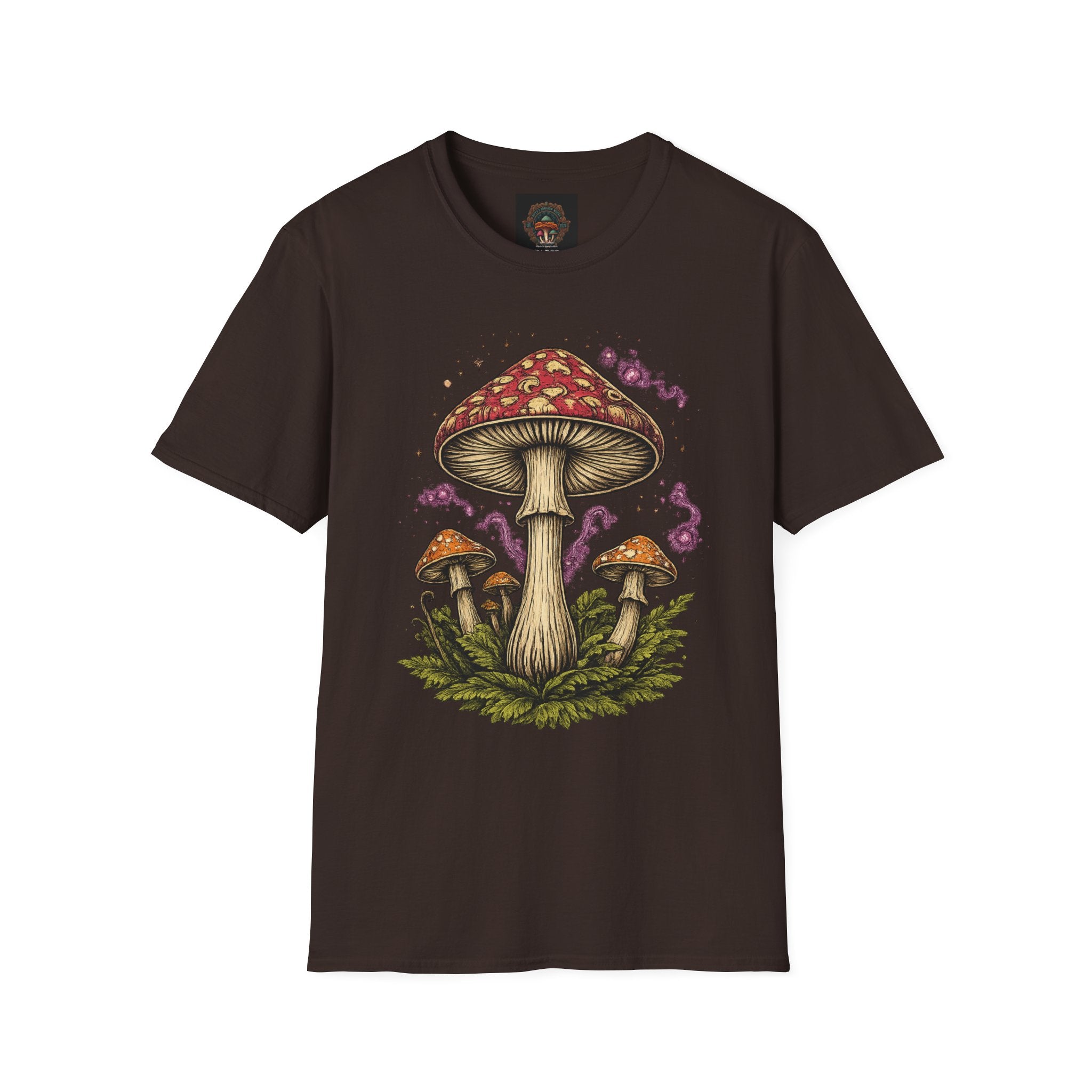City: Gresham Psychedelic Mushroom Graphic T-Shirt — Red Amanita Illustration
