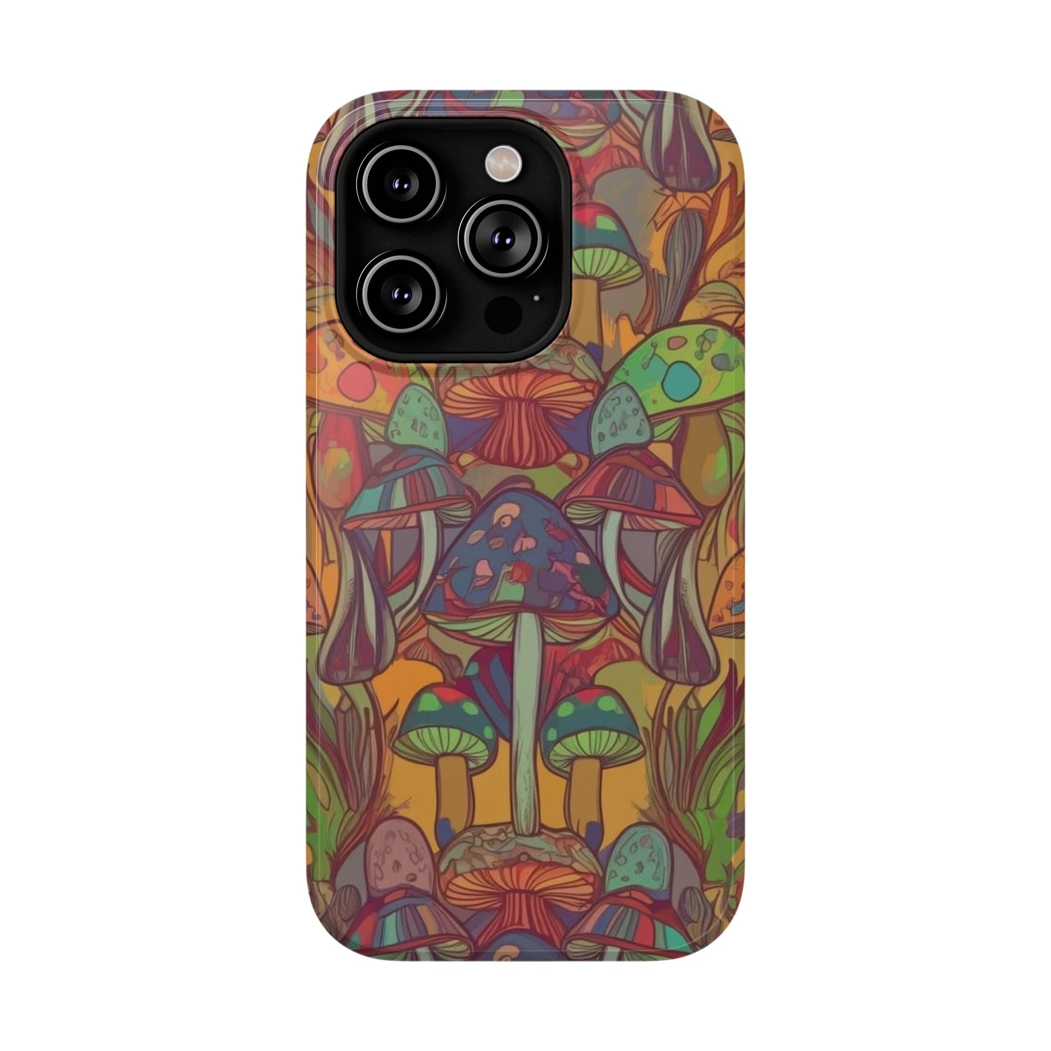 Mushroom Grove Impact-Resistant Case, Unique Phone Cover for Nature Lovers, Mushroom Art Gifts, Phone Accessories for Festivals, [...]