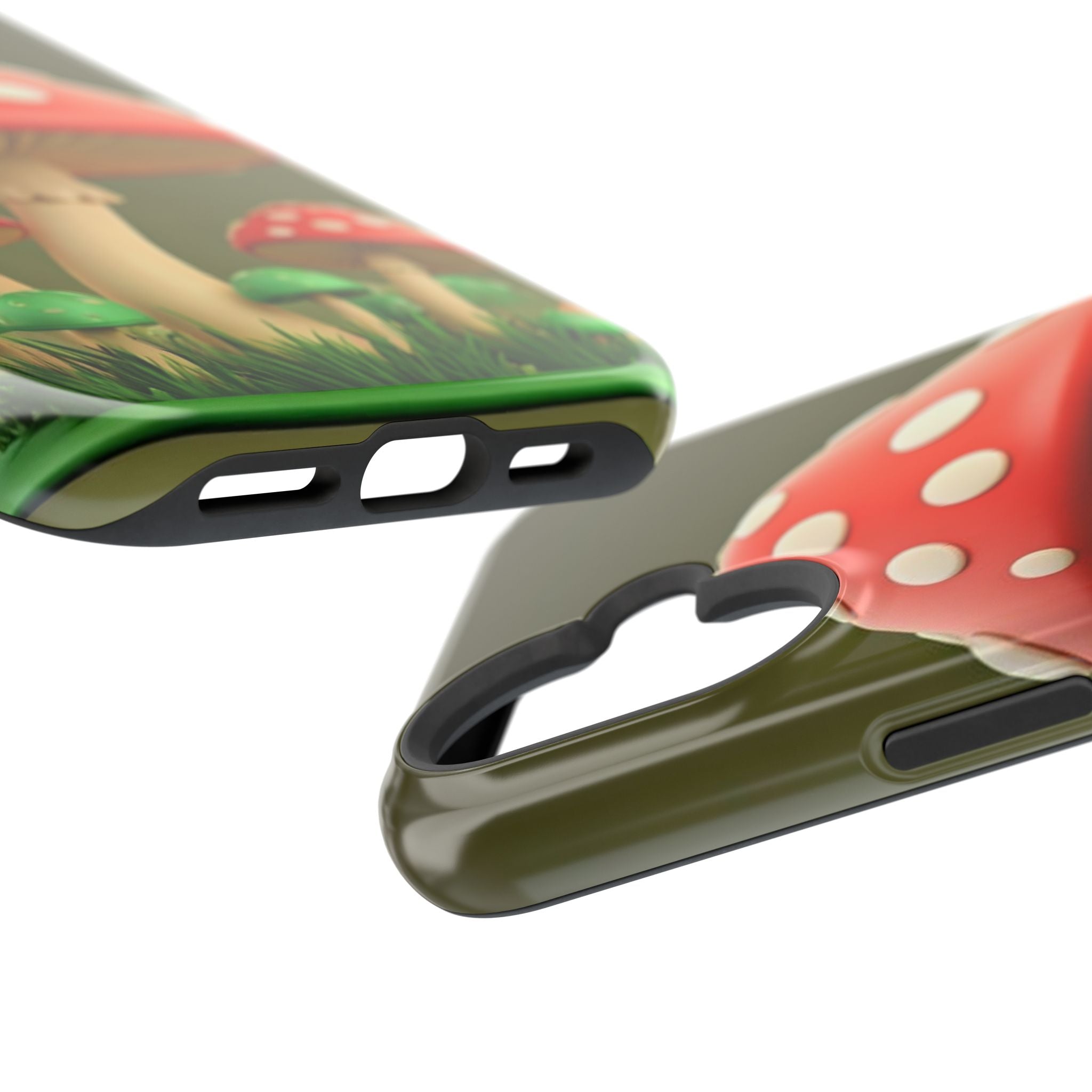 Golden Glow Mushroom Phone Case – Nature Meets Radiance