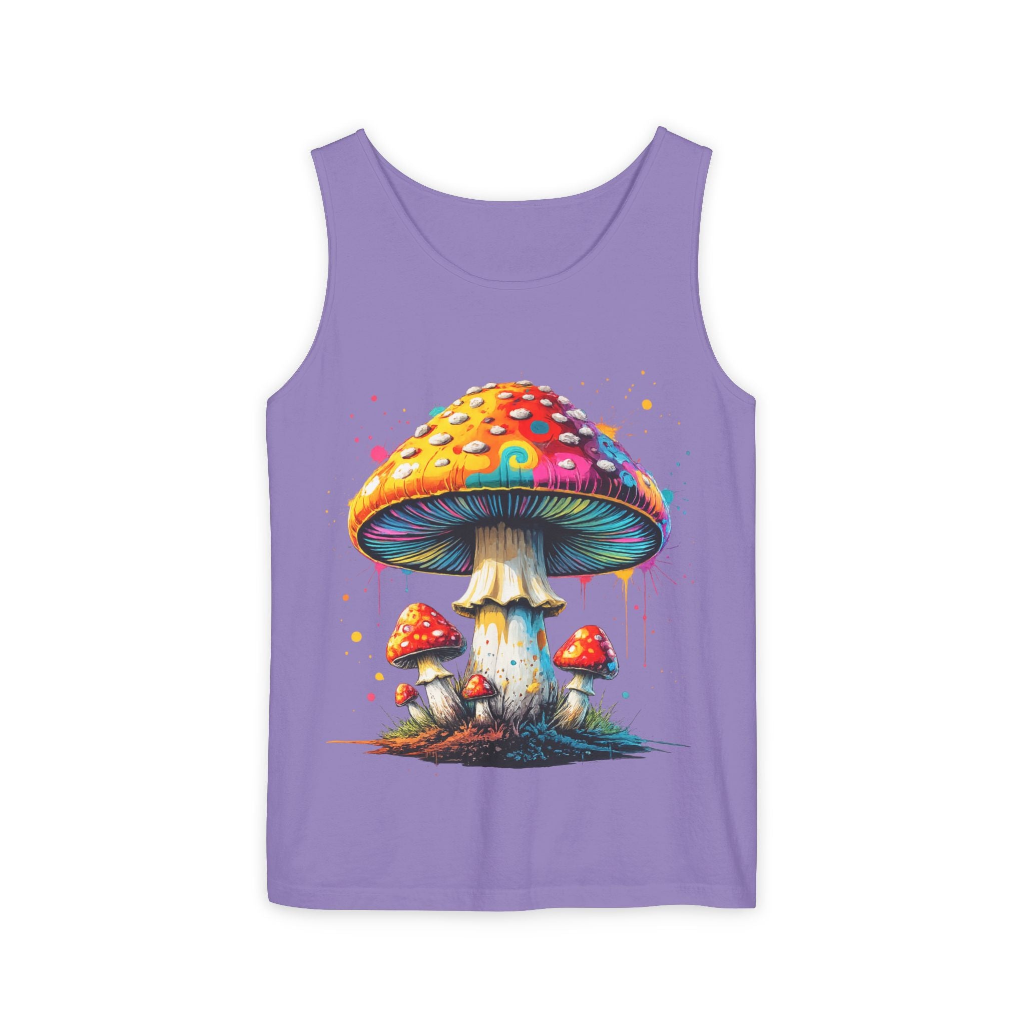 City: Portland Mushroom Tank Top — Psychedelic Forest Graphic Tank