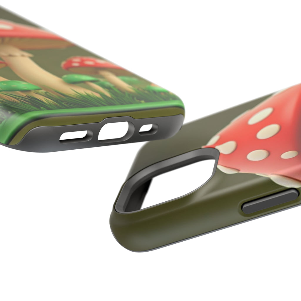 Golden Glow Mushroom Phone Case – Nature Meets Radiance