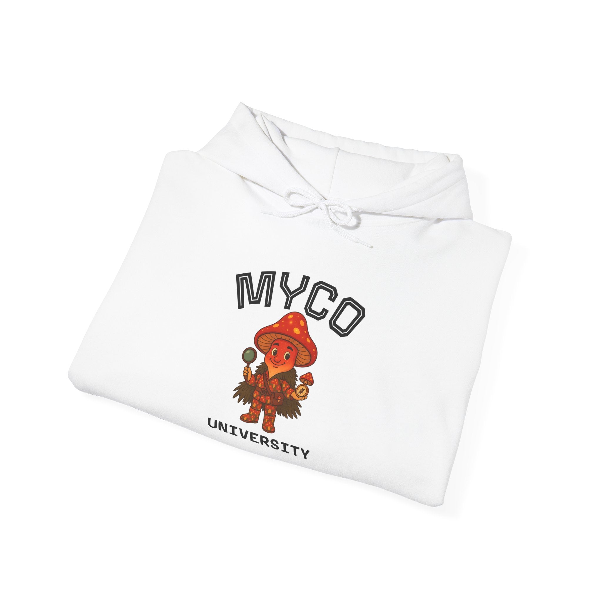 Myco University Lion & Mushroom Hoodie — Psychedelic Lion Graphic Pullover