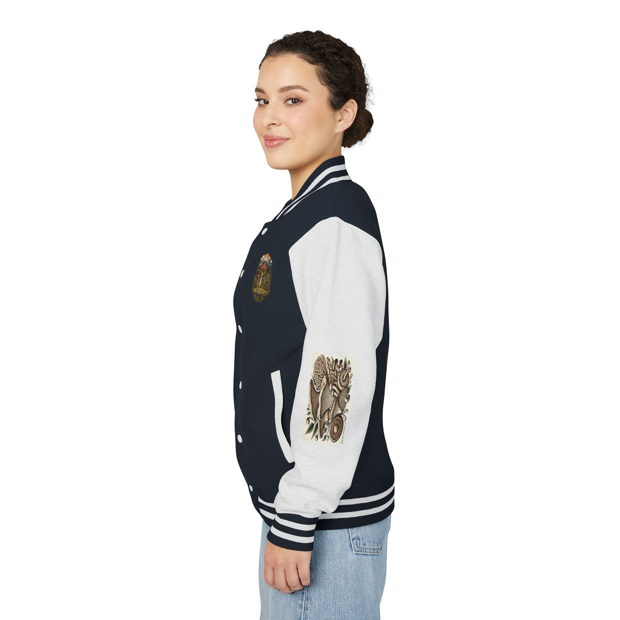 Portland Mushroom Patch Letterman Jacket