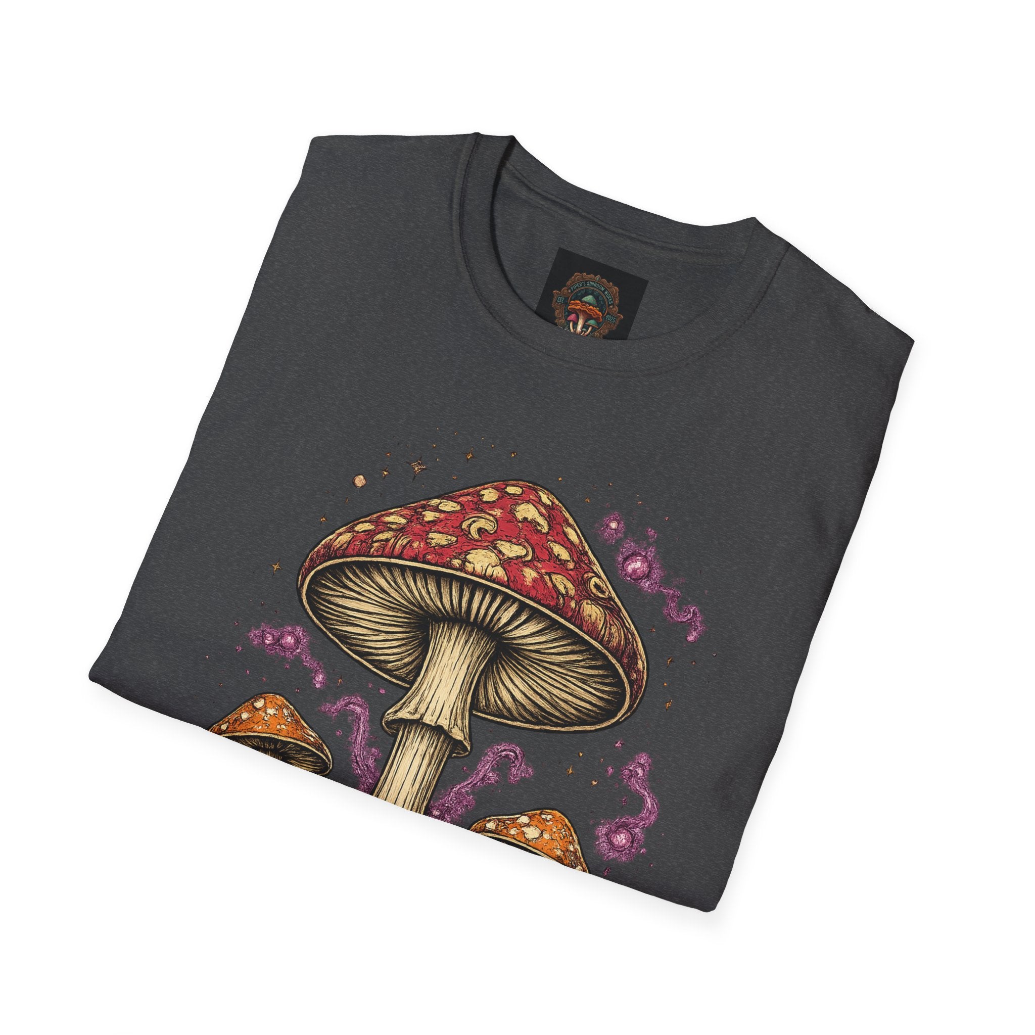 City: Gresham Psychedelic Mushroom Graphic T-Shirt — Red Amanita Illustration