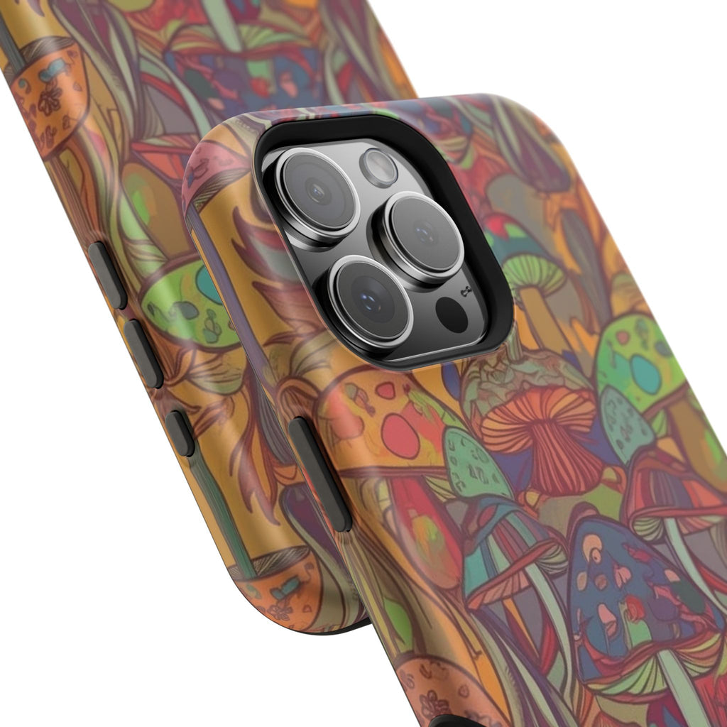 Mushroom Grove Impact-Resistant Case, Unique Phone Cover for Nature Lovers, Mushroom Art Gifts, Phone Accessories for Festivals, [...]
