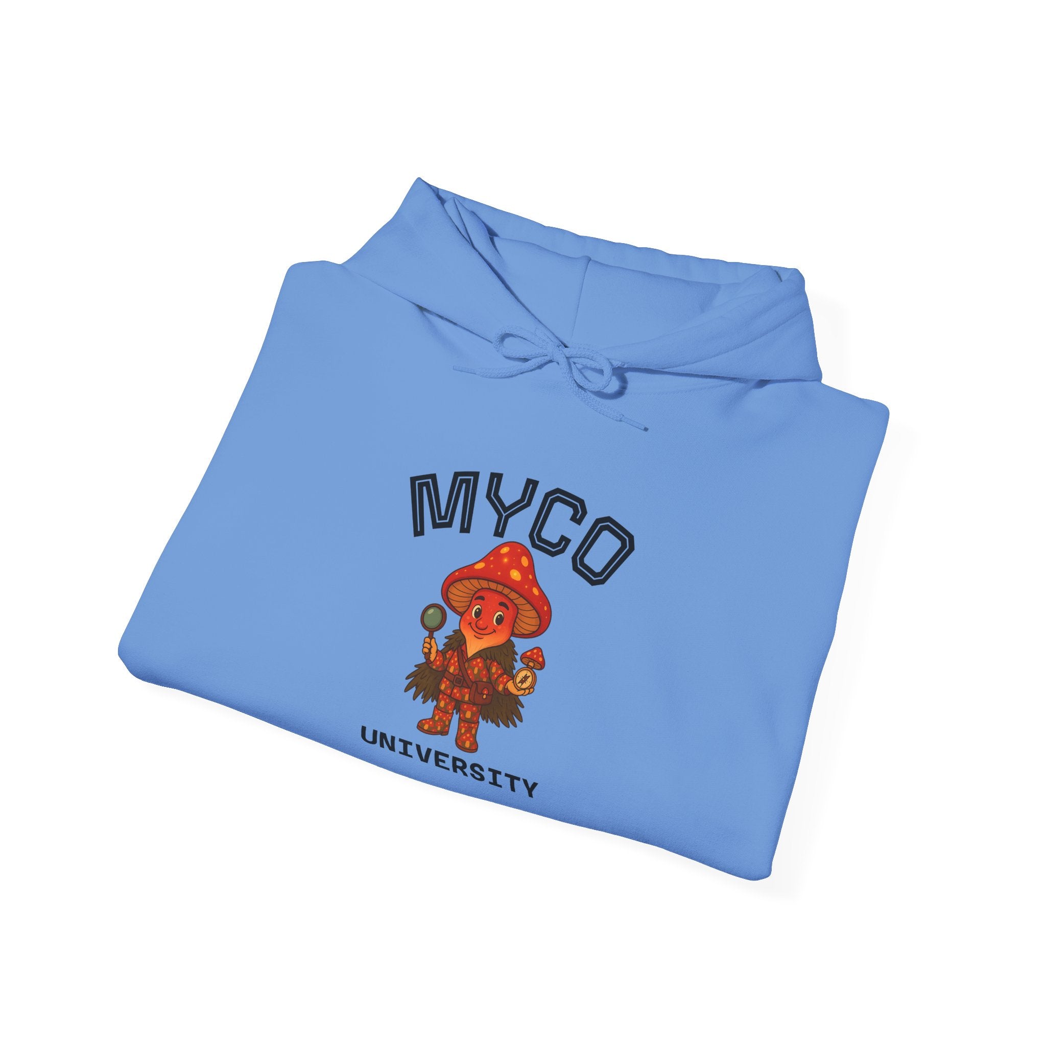 Myco University Lion & Mushroom Hoodie — Psychedelic Lion Graphic Pullover