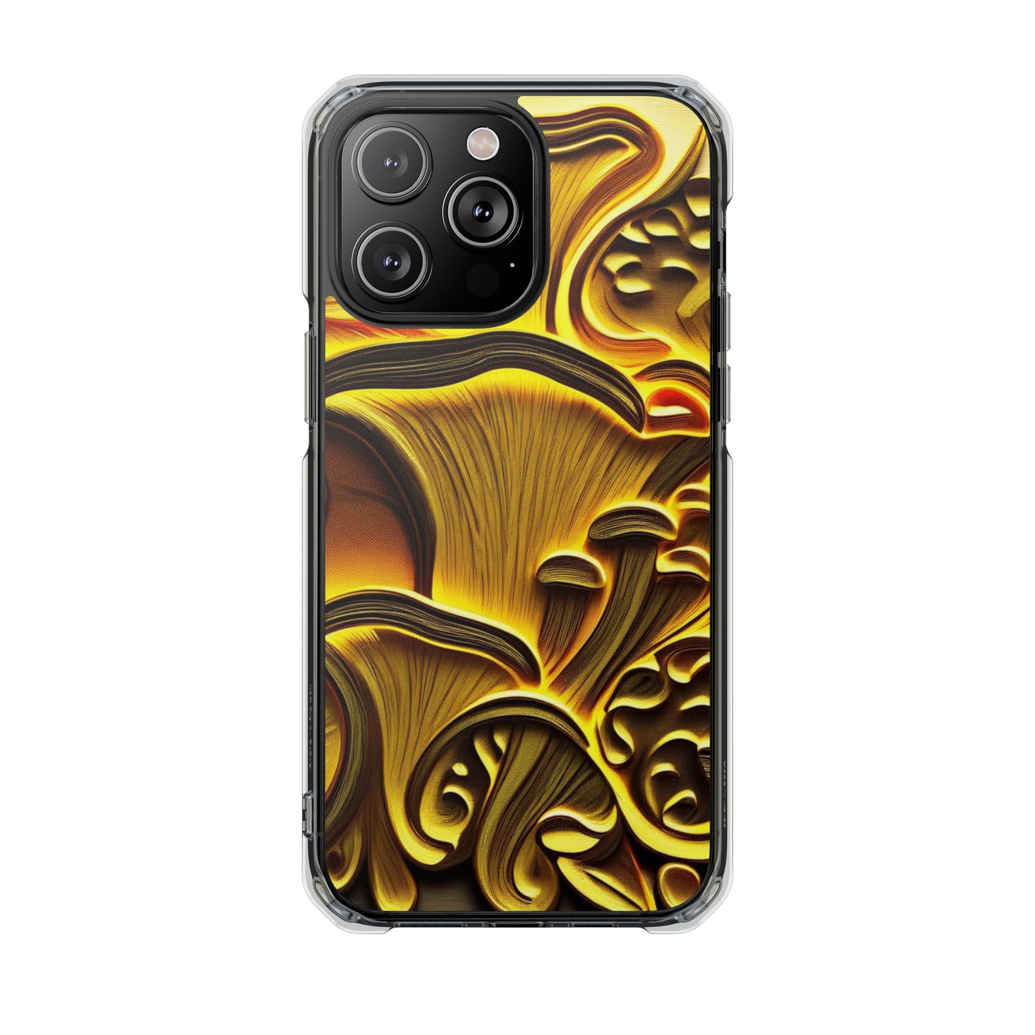 Golden Fungi Phone Case – Forest Glow Edition