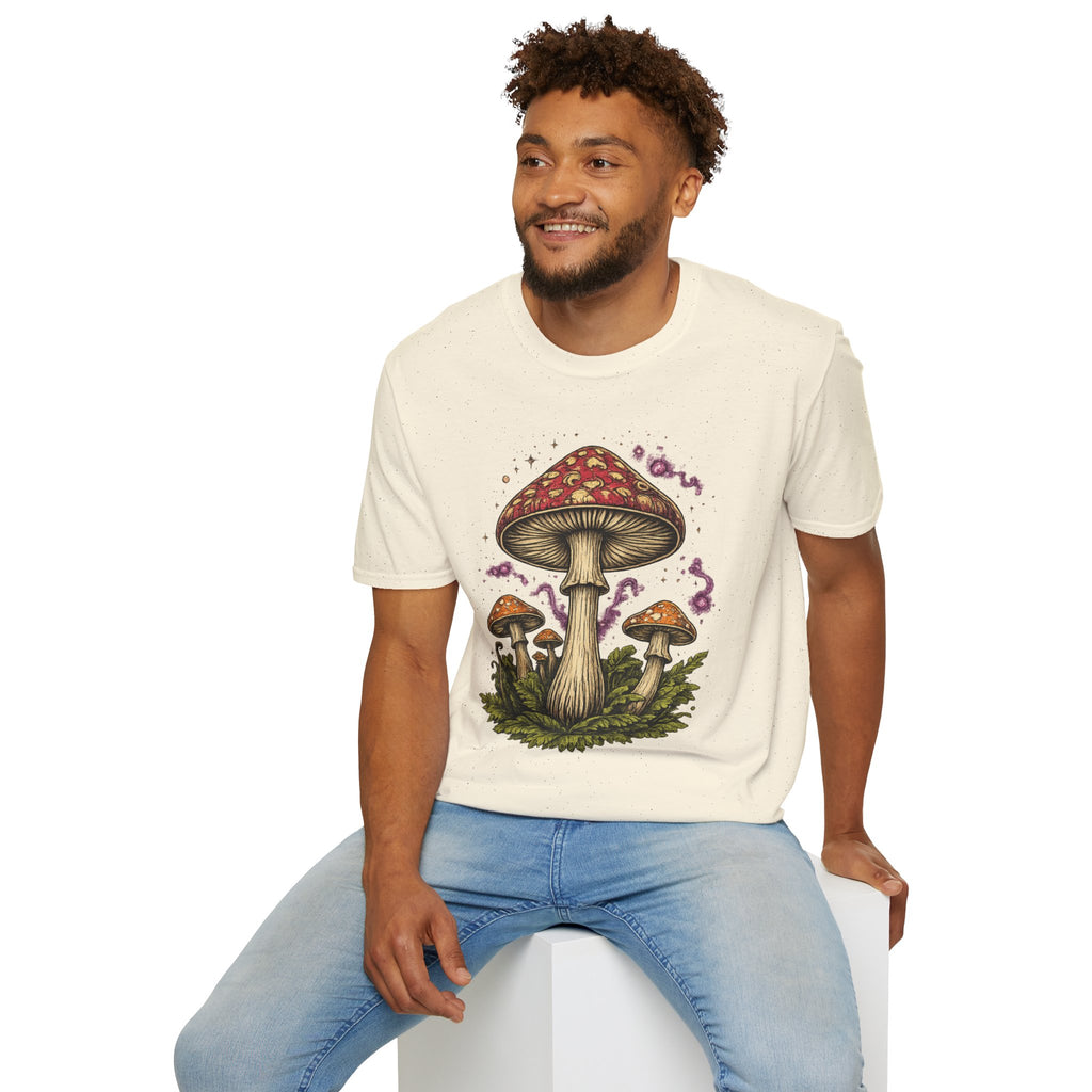 City: Gresham Psychedelic Mushroom Graphic T-Shirt — Red Amanita Illustration