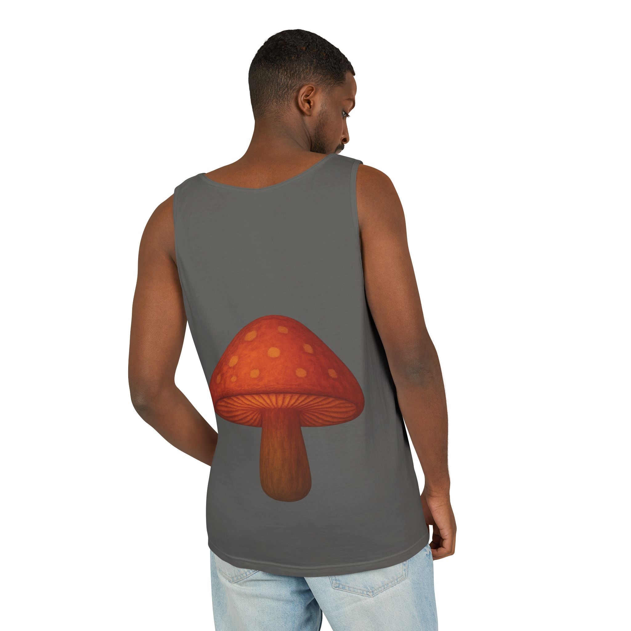 City: Portland Mushroom Tank Top — Vintage Forest Travel Graphic
