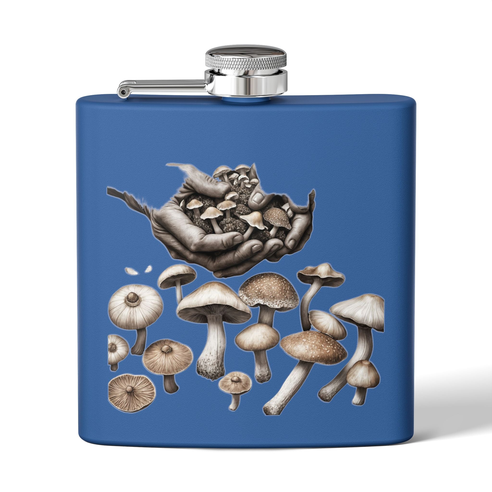 Hands of the Harvest Flask – Hold the Magic of Nature Stainless Steel Flask, 6oz