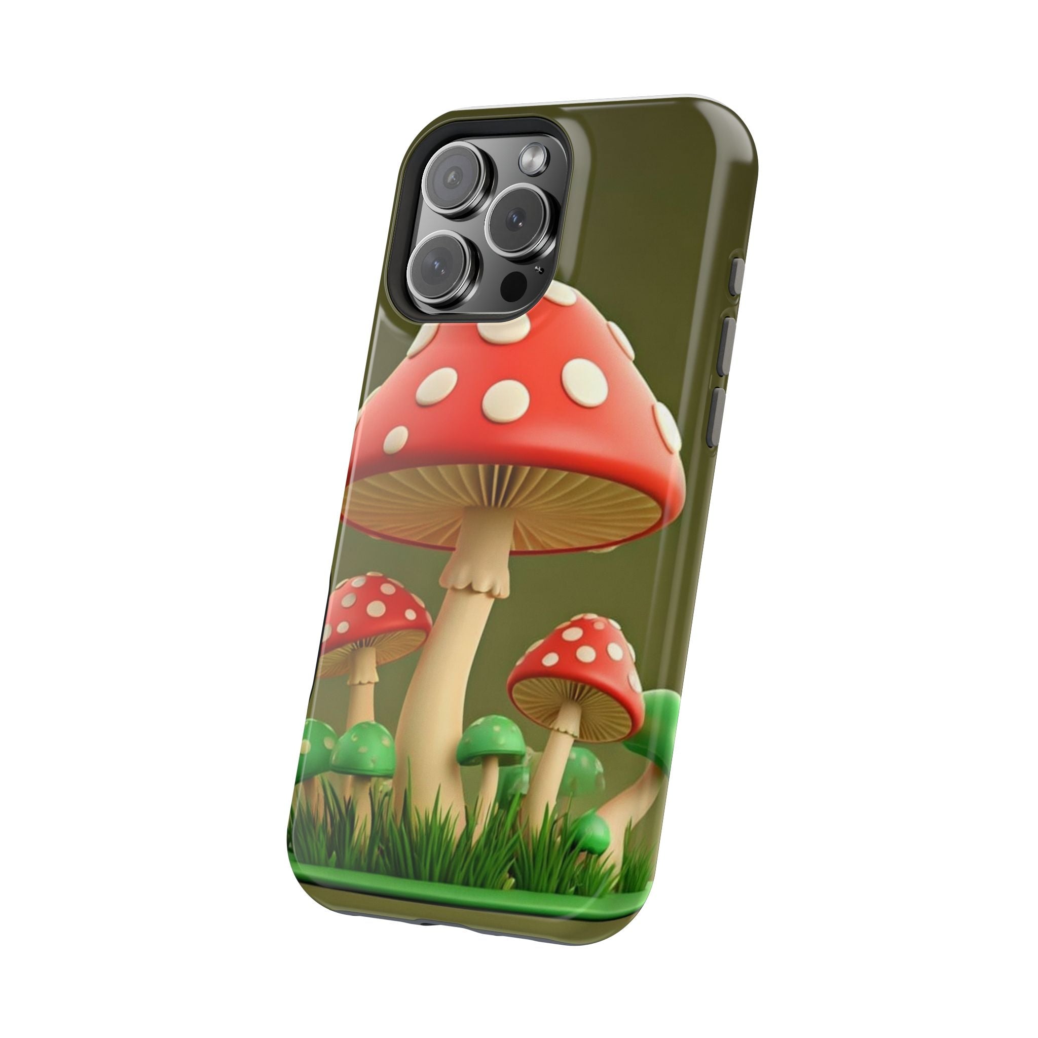 Golden Glow Mushroom Phone Case – Nature Meets Radiance